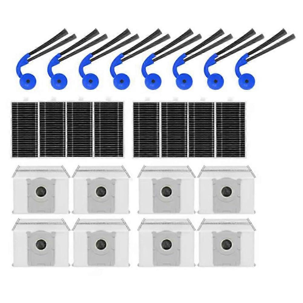 24er-pack Staubbeutel, Seitenbürsten Und Hepa-filter Für Ecovacs Deeboot T90 Pro Omni / T90 Omni Roboterstaubsauger