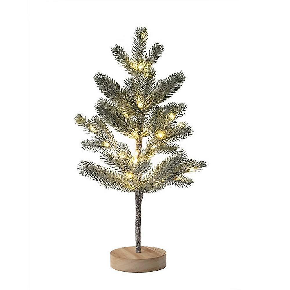 Beleuchteter Weihnachtsbaum Mit 50 Leds, 55 Cm Hoch, Warmweiß, Zum Aufstellen Auf Einem Tisch (aa-batterien Nicht Im Lieferumfang Enthalten), Ideal Für Weihnachtsfeiern Zu Hause.