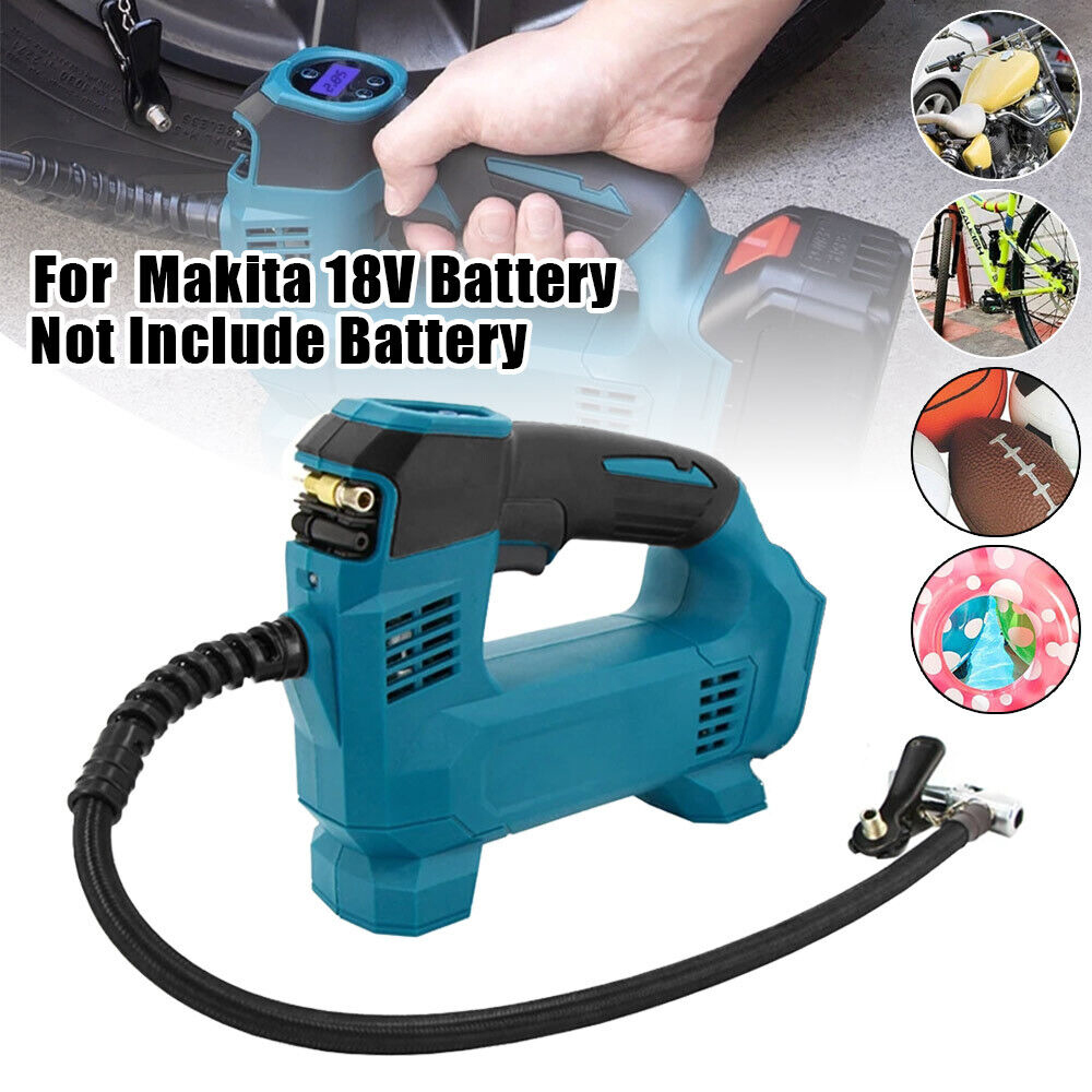 Ortviai – Akku-reifenfüller 18 V, Ohne Akku – Digitaler Luftkompressor Mit Automatischem Stopp, 830 Kpa, 10 L/min – Kompatibel Mit 18-v-li-ion-akkus