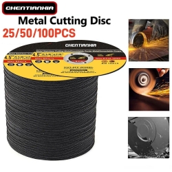 Ortviai – 50 Trennscheiben 125 × 1,2 × 22,2 Mm – Ultra Dünne Metallscheiben Mit Doppelter Glasfaserverstärkung – Kompatibel Mit Stahl, Edelstahl Und Winkelschleifern