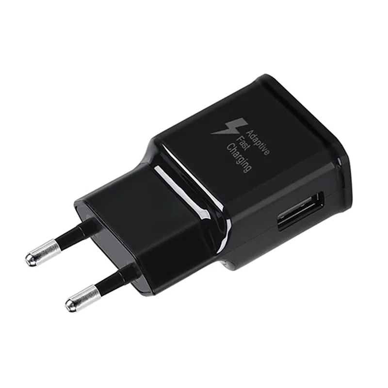 Ortviai – Usb-c-ladegerät 15 W Mit 1,2 M Kabel – Reiseadapter Schnellladung 9 V/1,67 A, Eu-stecker, Schwarz – Kompatibel Mit Samsung Galaxy S10, S9, S8, Note Und A-serie