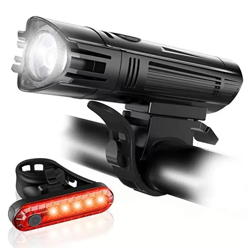 Ortviai – Fahrradlicht-set Led, 350 Lumen – Front- Und Rücklicht Mit 4 Modi, Usb-aufladbar, Reichweite 100 M – Kompatibel Mit Allen Lenkerdurchmessern