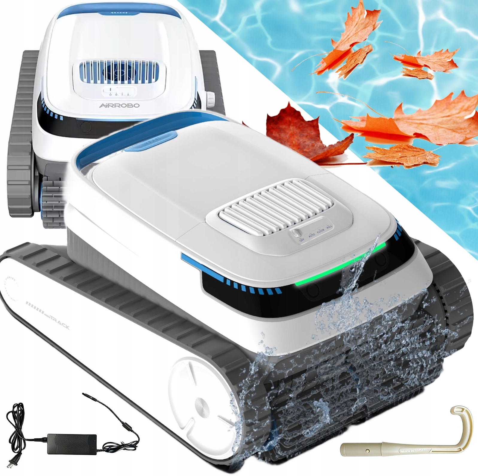 Kabelloser Poolroboter, 120 Min. Laufzeit, Wandklettern, Weiß Havrya