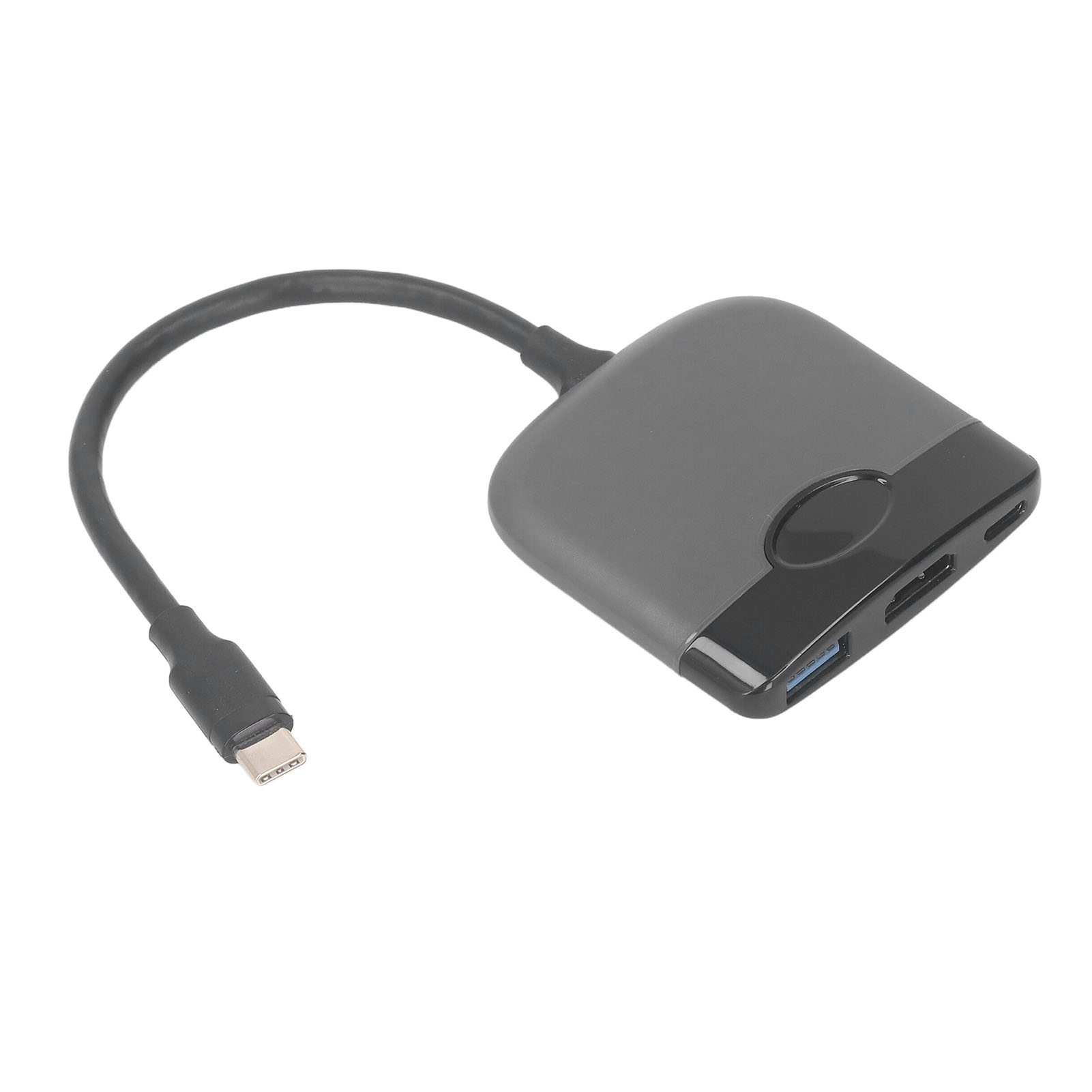 Usb-c-auf-hd-multimedia-interface-adapter Für Spielekonsolen, Laptops, Android-tablets Und Pcs (55 W, Typ C Pd, Dockingstation, Hd-multimedia-interface, Usb 3.0 Pd, Schwarz/grau)