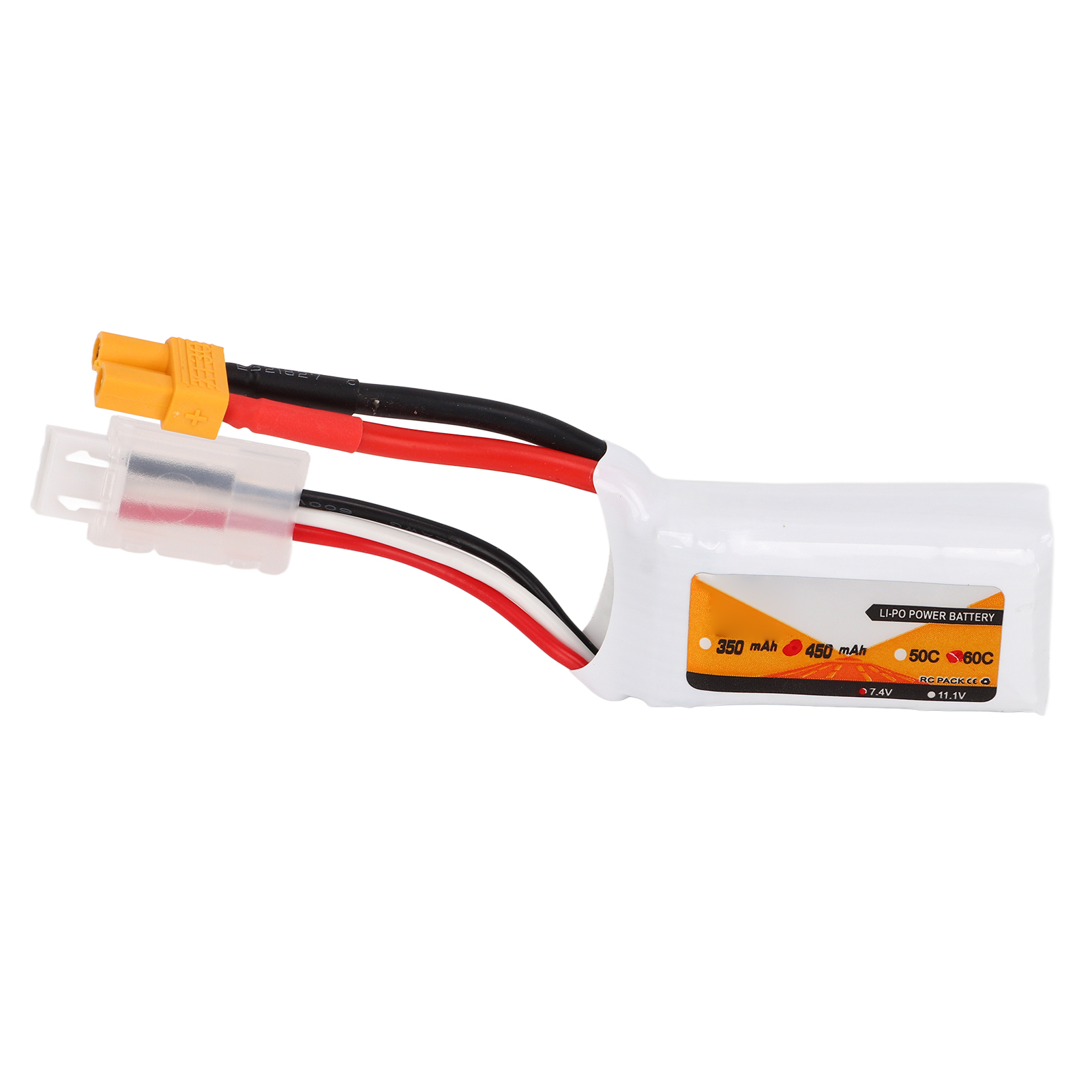 450-mah-lipo-akku, 60c Entladerate, 7,4 V, 2s, Xt30-stecker, Stromversorgung Für Rc-fahrzeuge Und Flugzeuge