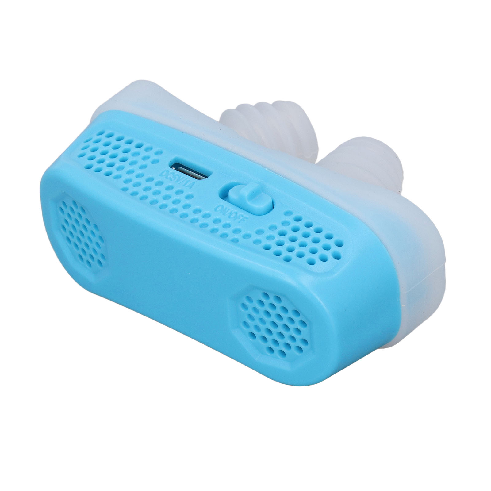 Elektrisches Anti-schnarch-gerät, Automatische Nasenventile, Tragbarer, Variabler Schnarchstopper, Blau