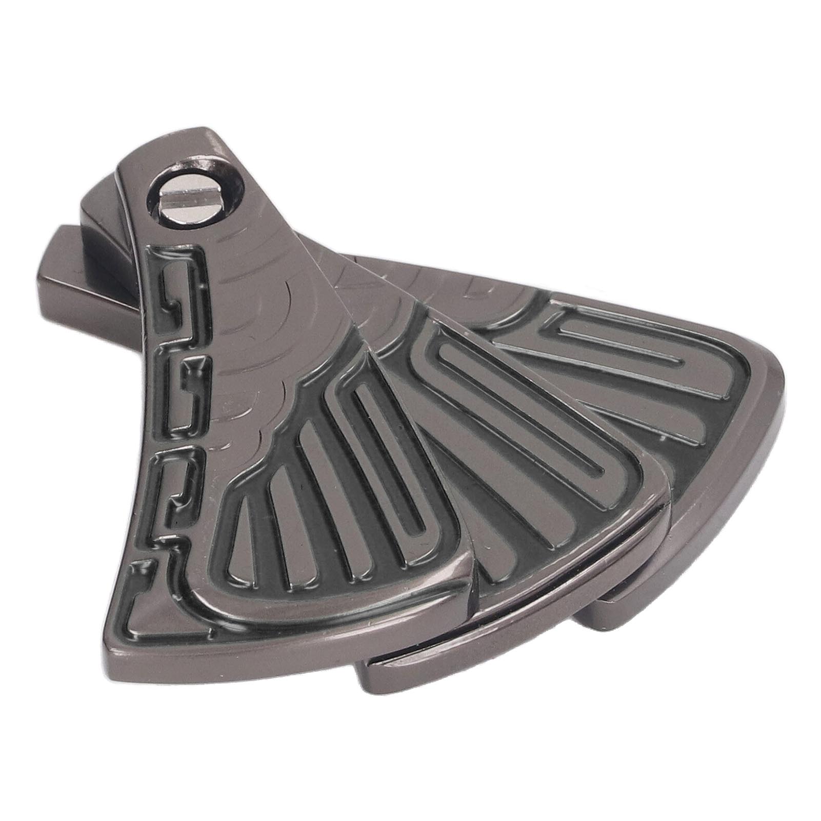 Schiebender Fidget-toy, Faltbarer Ventilator, Magnetischer Stressabbau, Haptisches Edelstahlspielzeug Für Erwachsene, Schwarz
