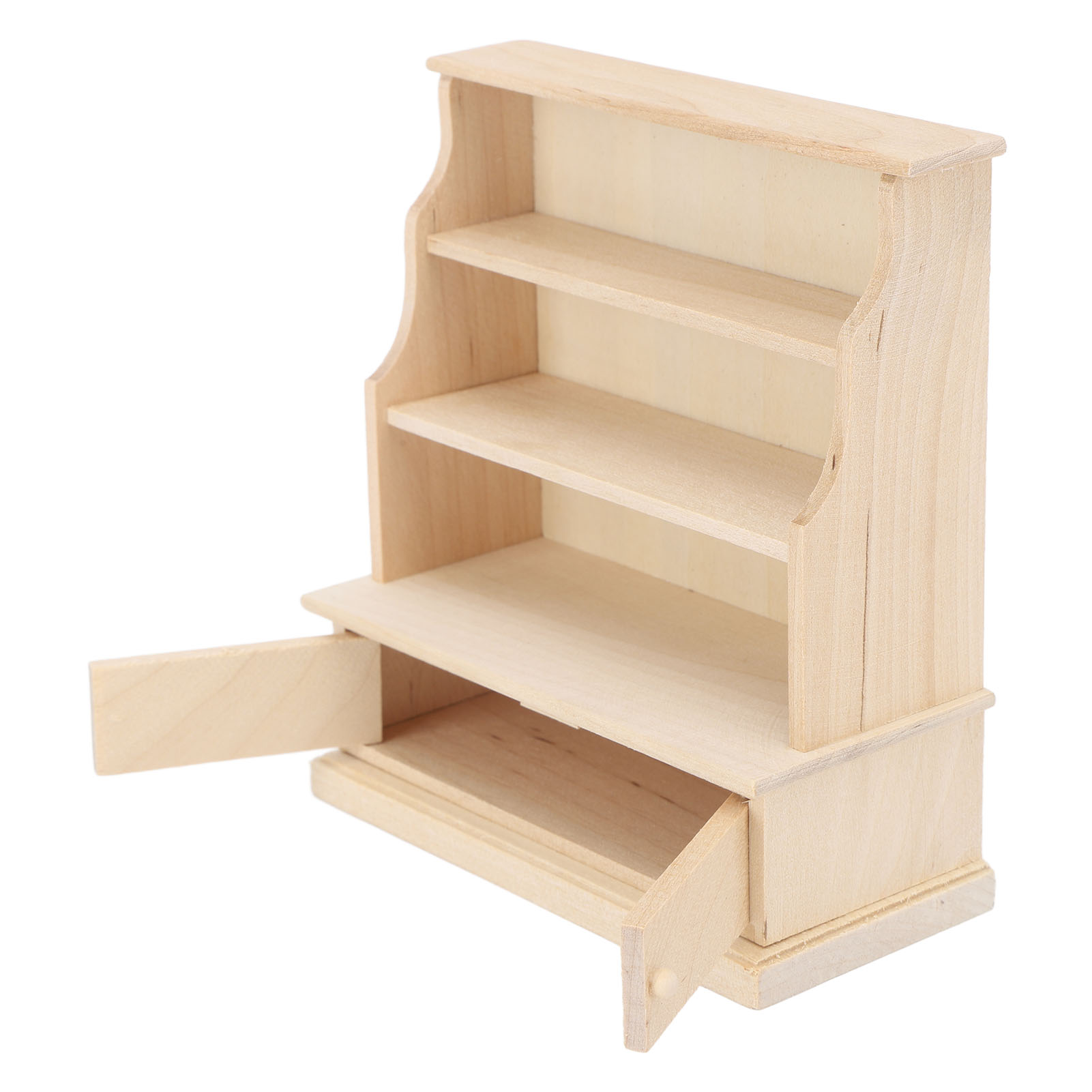 Puppenhaus-bücherregal 1:12, Miniatur-dekoration Aus Holz, Robustes Puppenhaus-bücherregal Für Kinderzimmer/spielzimmer