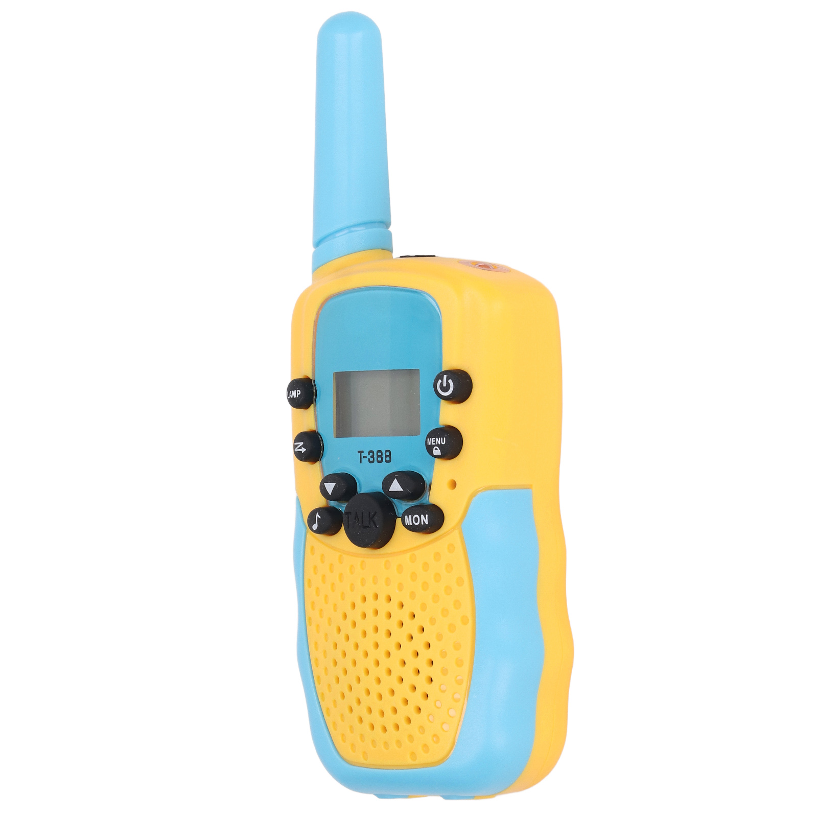 3er-pack Walkie-talkies Für Kinder Mit Led-taschenlampe Und Hintergrundbeleuchtung Für Outdoor-aktivitäten Wie Camping Und Wandern. Große Reichweite. Blau-gelb.