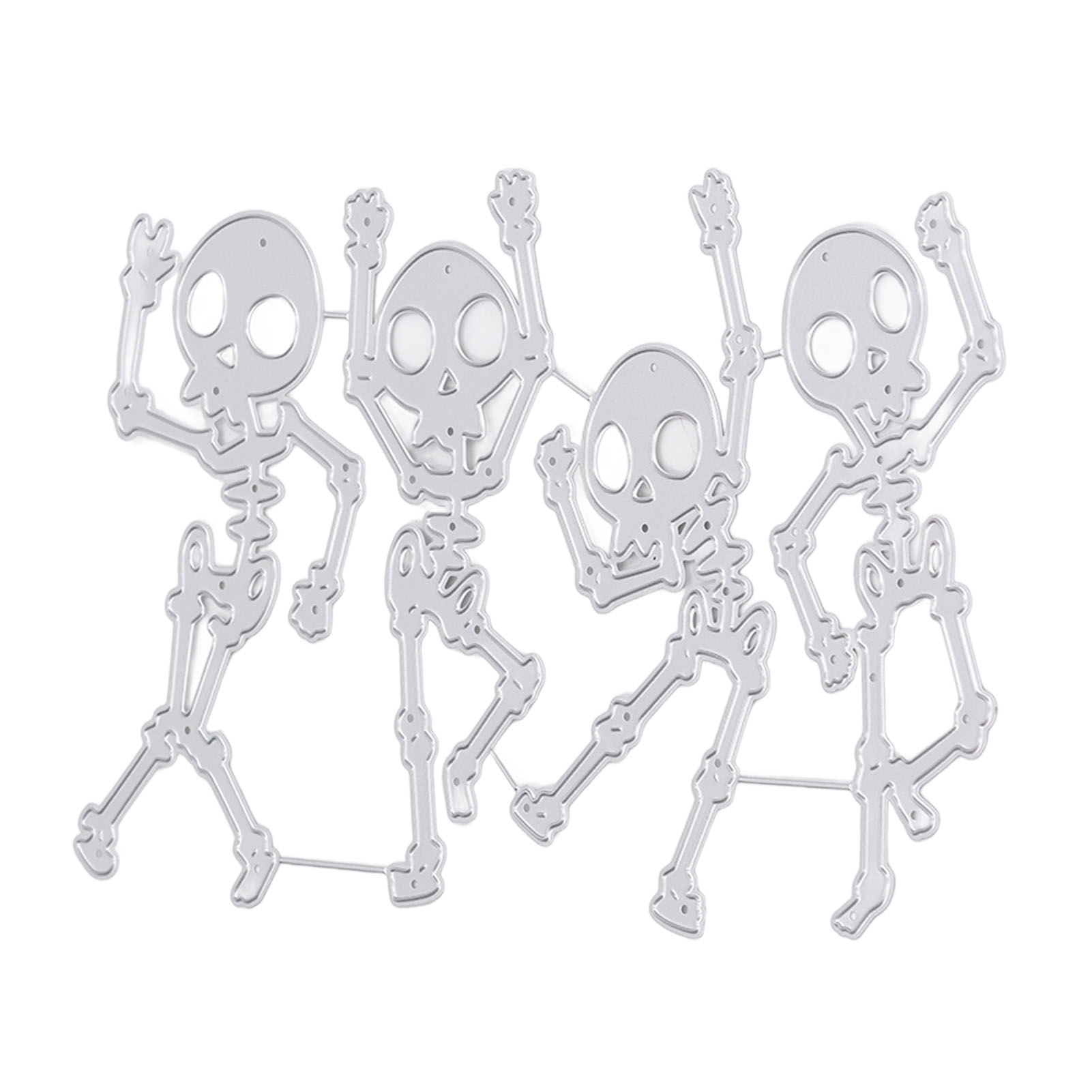 Halloween-skelett-stanzform, Skelettschädel-mann-stanzform, Diy-halloween-scrapbook-papier-prägebastelidee Für Kartenherstellung