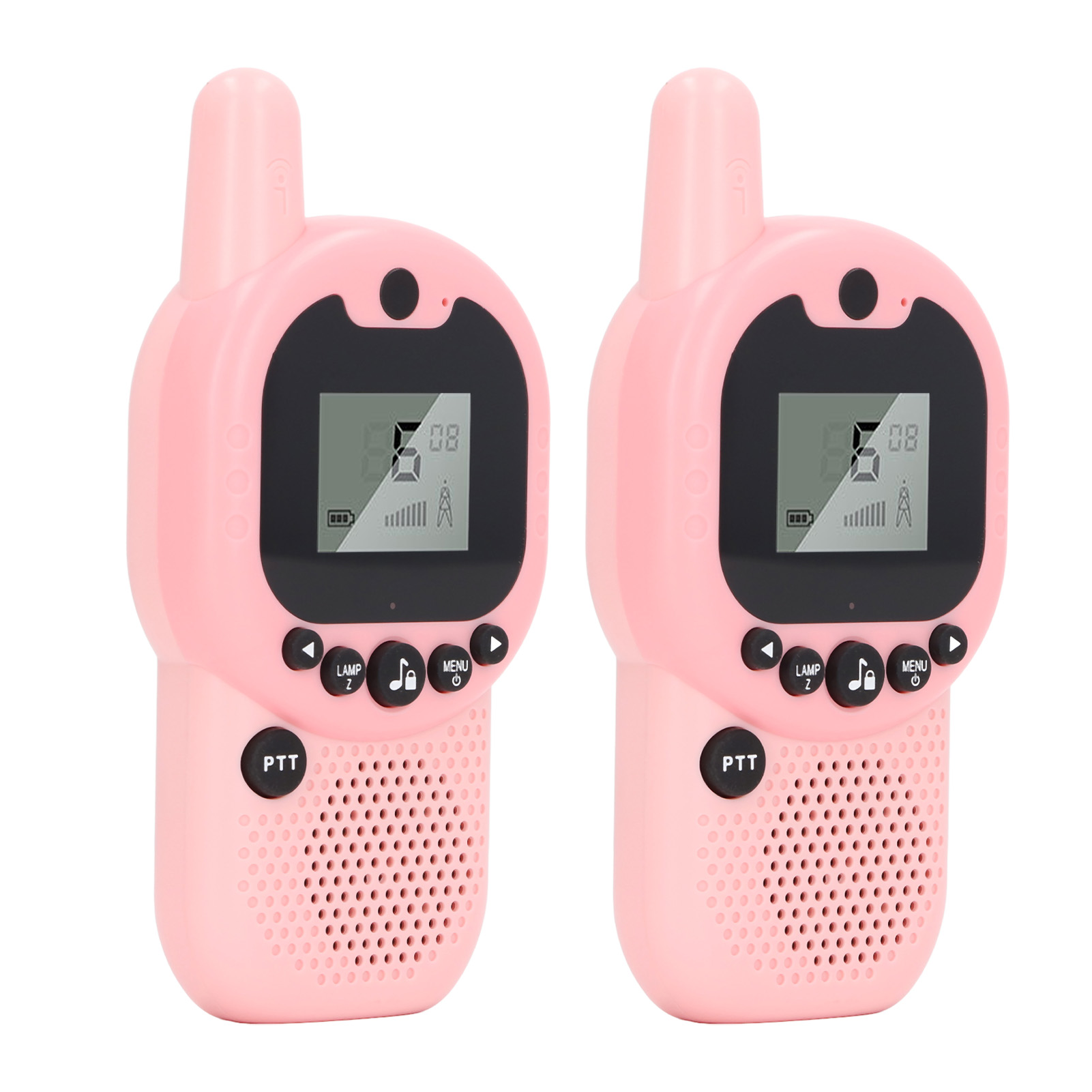 Kinder-walkie-talkies, Robuste Mini-walkie-talkies Aus Abs-kunststoff Mit Bluetooth-funktion, 2 Stück, Pinkfarben