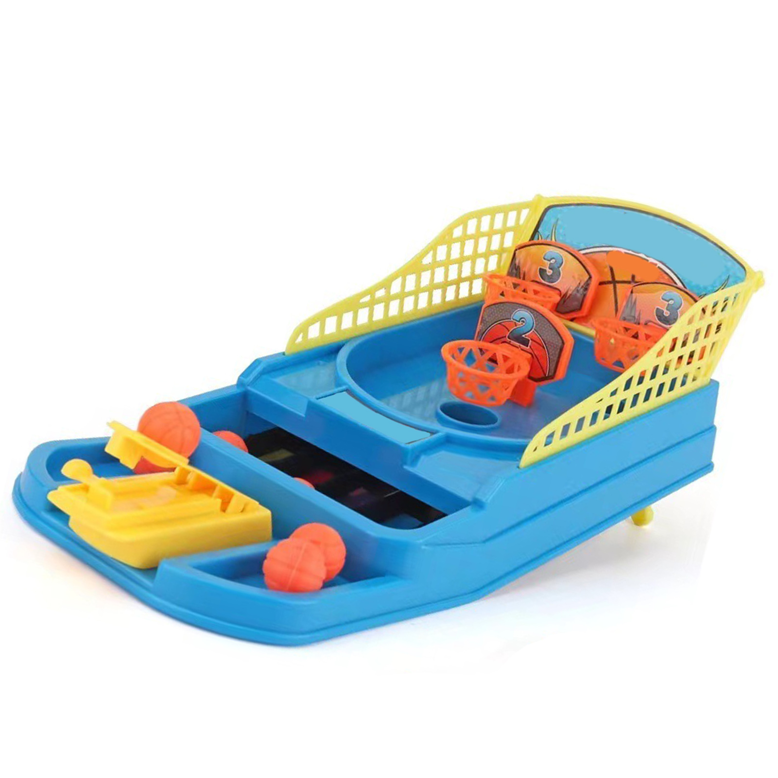 Mini-basketballständer Mit Fingerschnippfunktion Für Eltern Und Kinder – Tischgerät, Blau