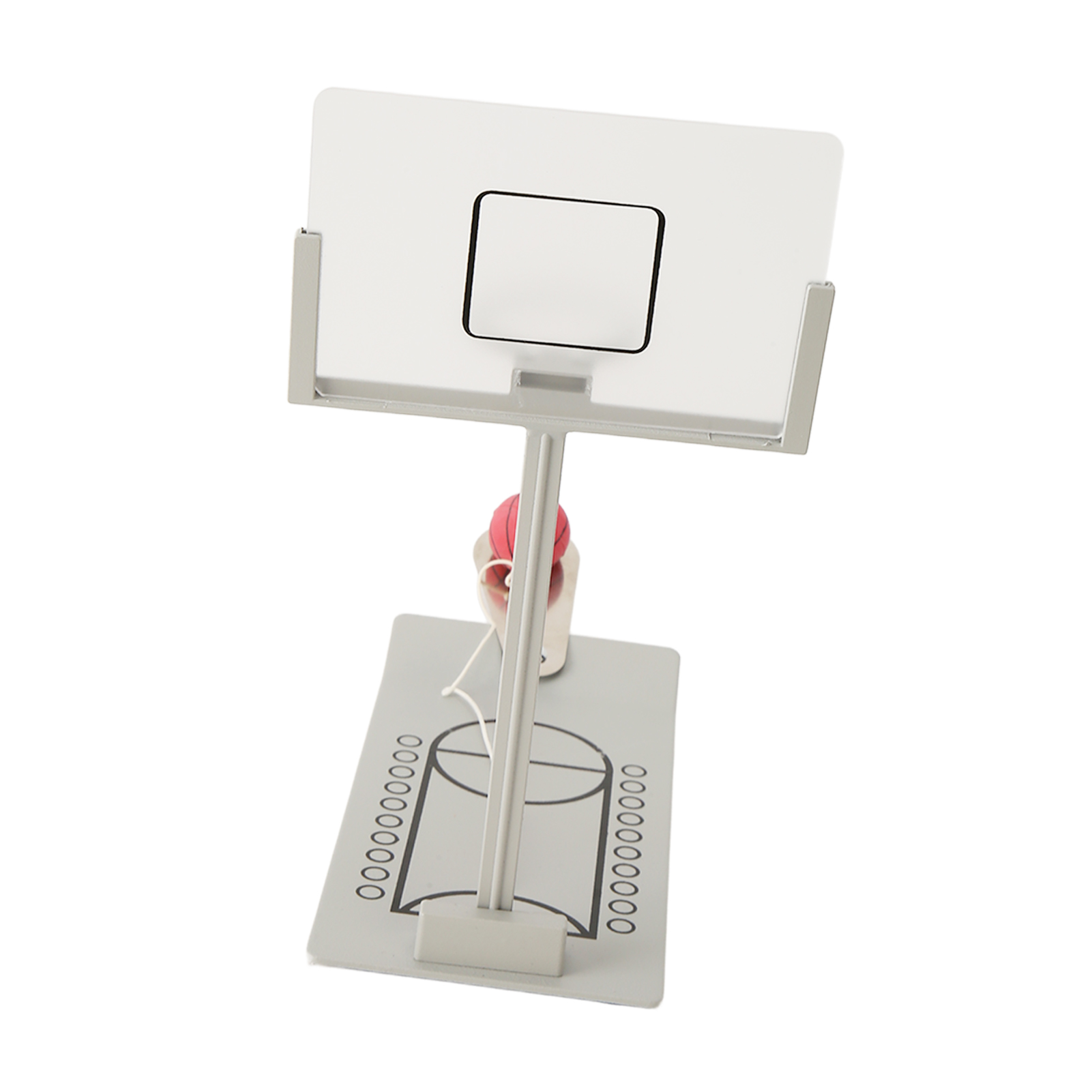 Tischbasketballspiel, Faltbar, Druckreduzierend, Miniatur-basketballkorb Aus Aluminiumlegierung