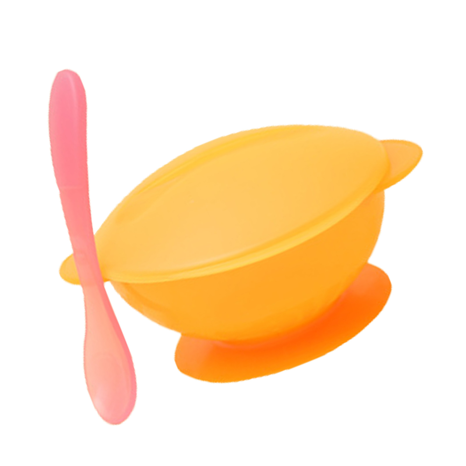570 Ml Saugnapf Für Kinder – Multifunktional, Stabil, Leicht, Tragbar, Robust – Mit Deckel Für Kleinkinder, Orange
