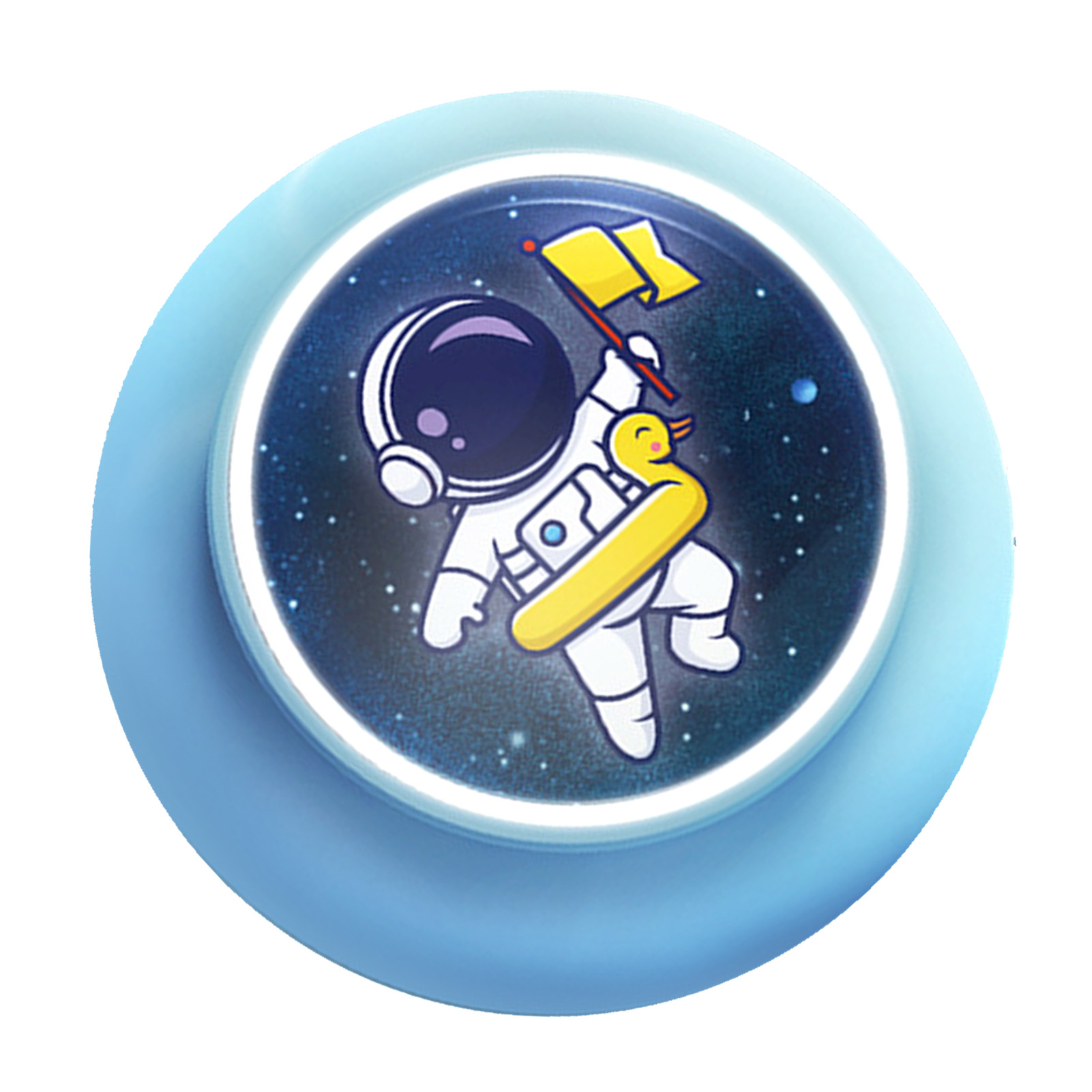 Multifunktionaler, Selbstklebender Touch-hochsprungzähler Mit Sprachausgabe Für Kinder, Selbstklebend, Intelligent, Für Höhentraining, Blau, Astronautenblau