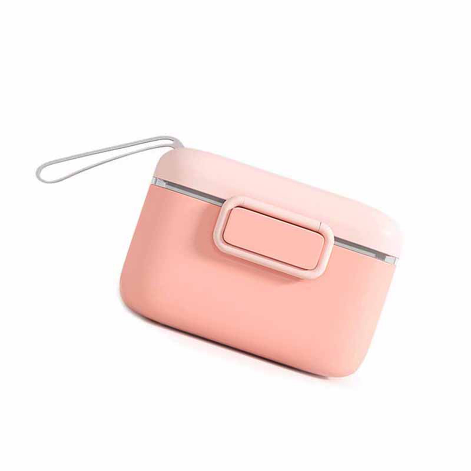 Aufbewahrungsbox Für Babymilchpulver, Pp-gehäuse, Bpa-frei, Tragbarer Behälter Mit Trageband, Rosa