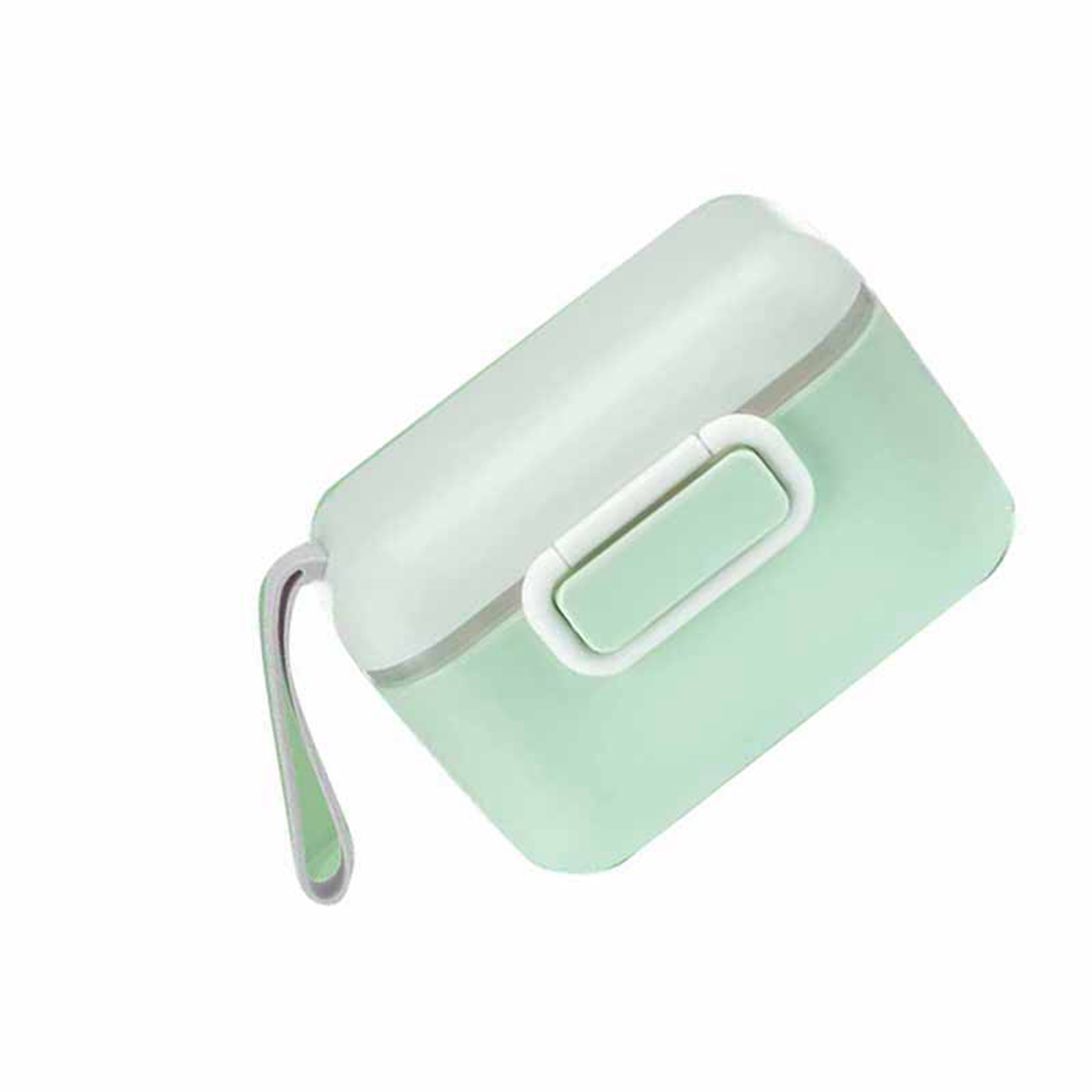 Aufbewahrungsbox Für Babymilchpulver, Pp-gehäuse, Bpa-frei, Tragbarer Behälter Mit Trageband, Grün