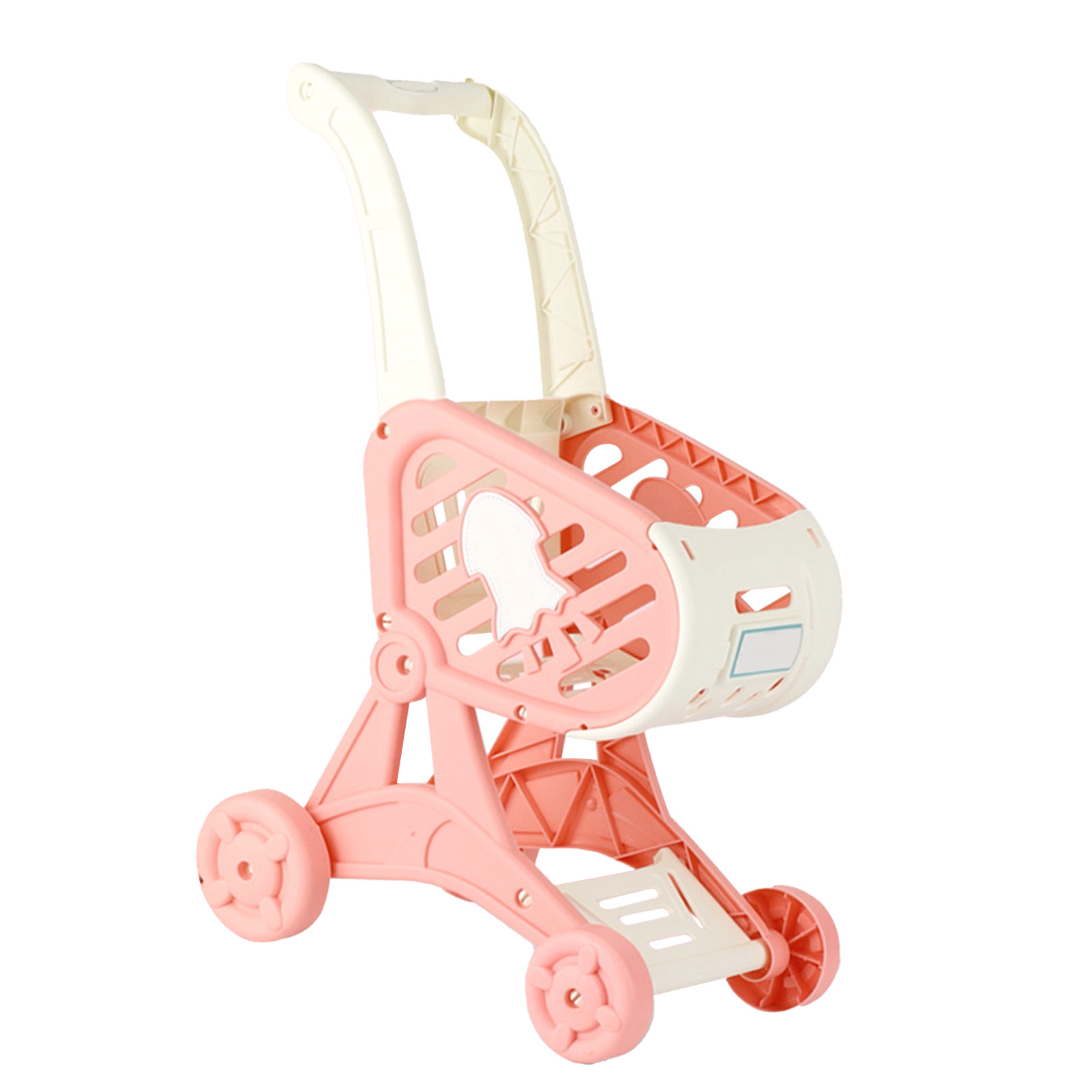 Einkaufswagen-spielzeug Für Kinder, Supermarkt-einkaufswagen Für Kinder, Simulations-einkaufsspiel, Rosa