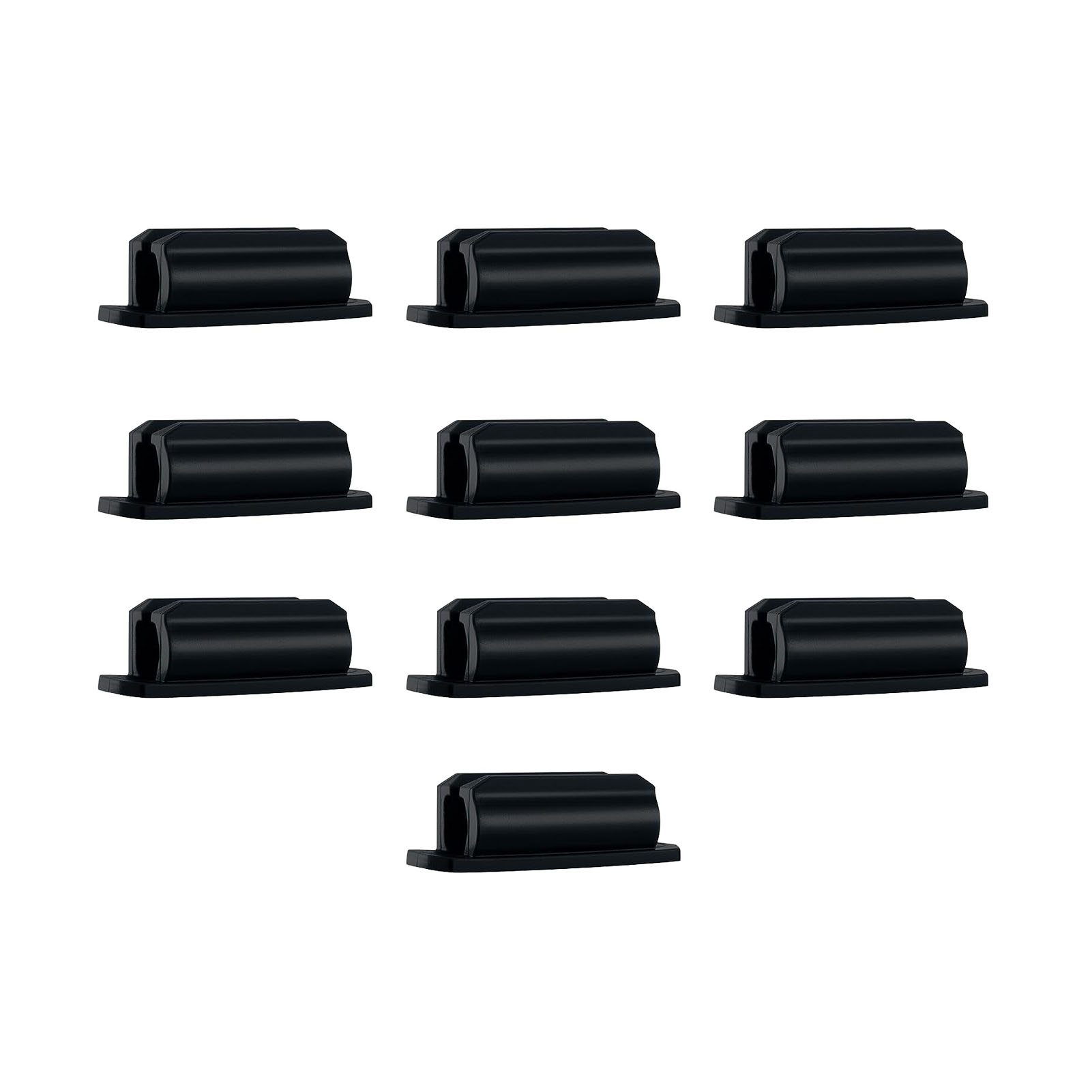 10 Stück Selbstklebende Stiftclips, Tragbar, Kleine Stiftschlaufen Für Den Schreibtisch, Schwarz