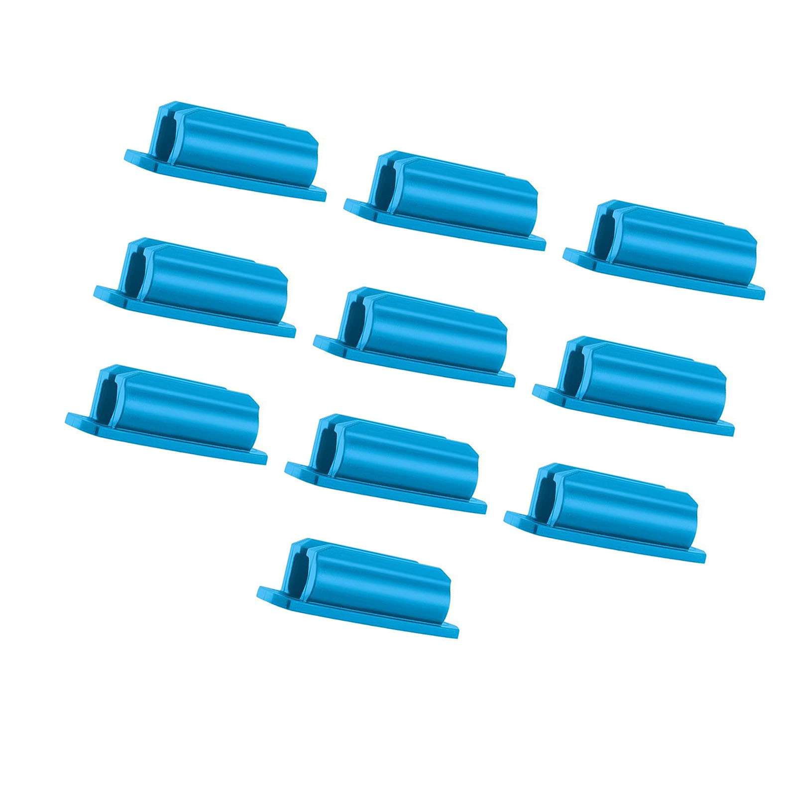 10 Stück Selbstklebende Stiftclip-halter, Tragbar, Kleine Stiftschlaufe Für Den Schreibtisch, Blau