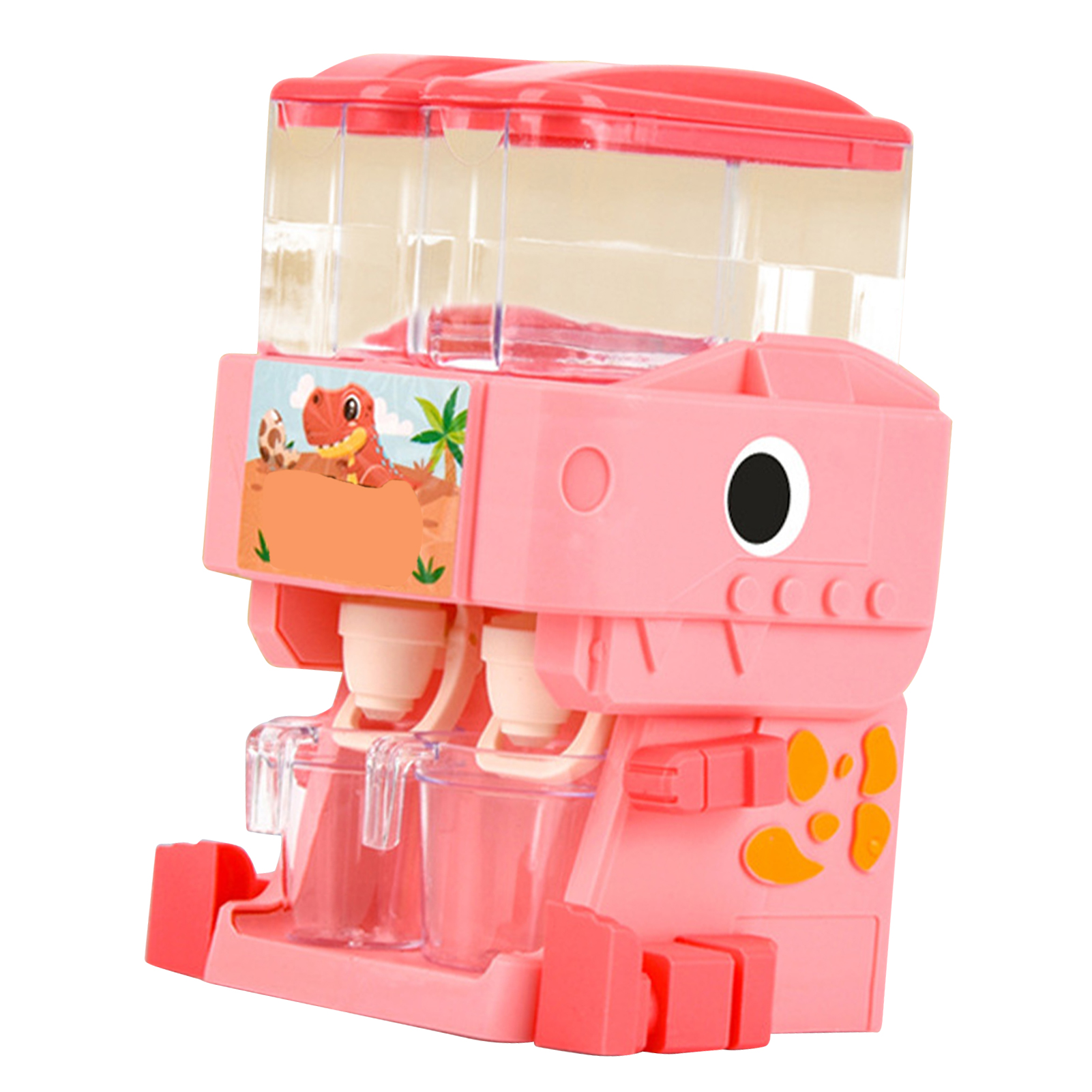 Kleiner Wasserspender In Dinosaurierform, Sicheres Und Niedliches Trinkbrunnen-spielzeug Für Kinder, Rosa