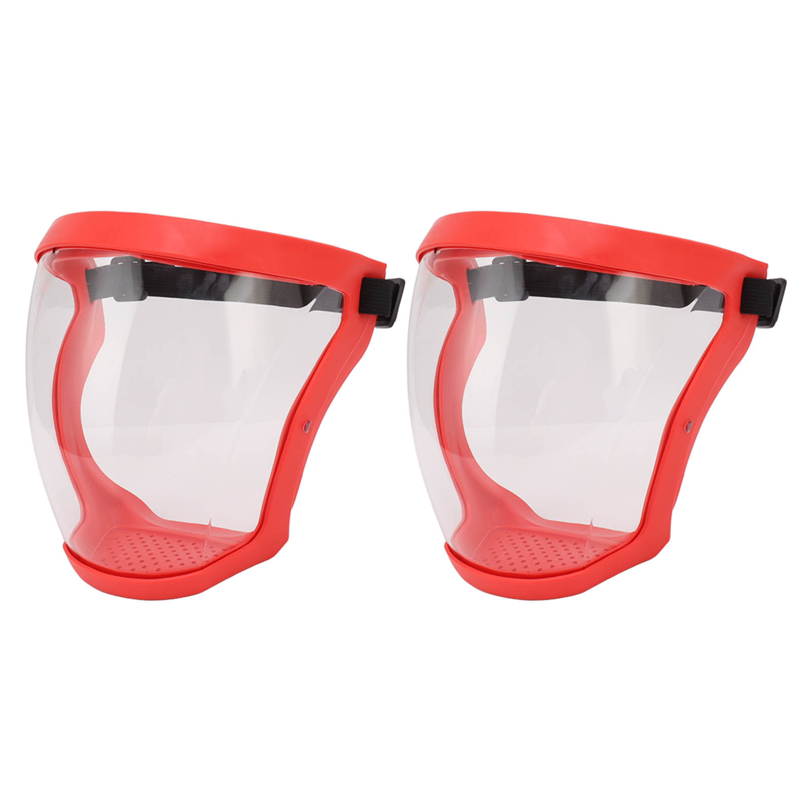 Stück Staubdichte, Wiederverwendbare Gesichtsmasken Mit Elastischem Gurt Und Filterpads, Transparent, Rot-weiß, Für Kinder.