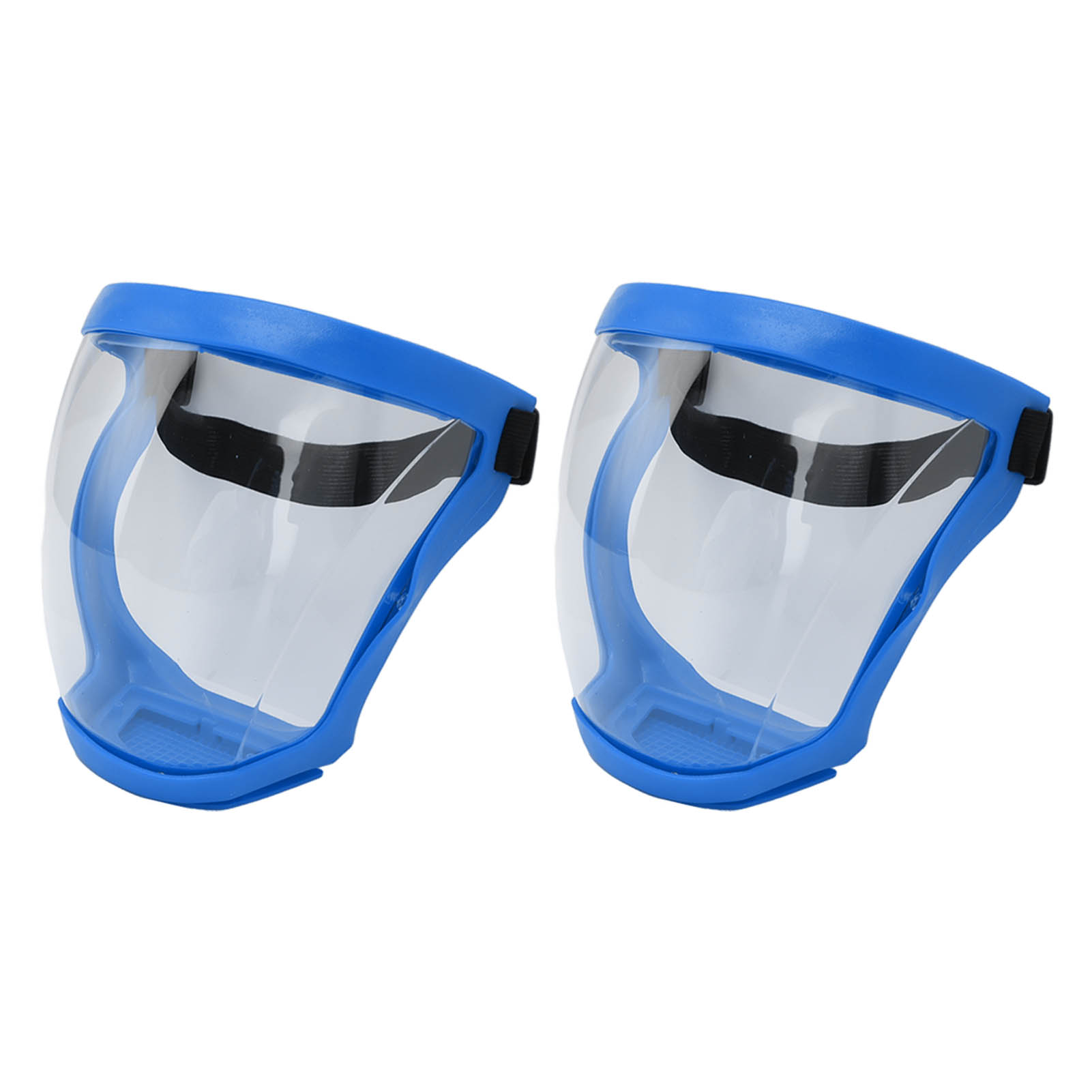 Stück Staubdichte, Wiederverwendbare Gesichtsmasken Mit Elastischem Sicherheitsgurt Und Filterpads, Transparent, Blau-weiß, Für Erwachsene