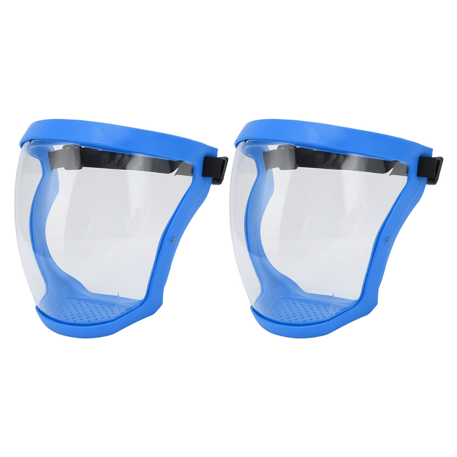 Stück Staubdichte, Wiederverwendbare Gesichtsmasken Mit Elastischem Sicherheitsgurt Und Filterpads, Transparent, Für Kinder, Blau-weiß