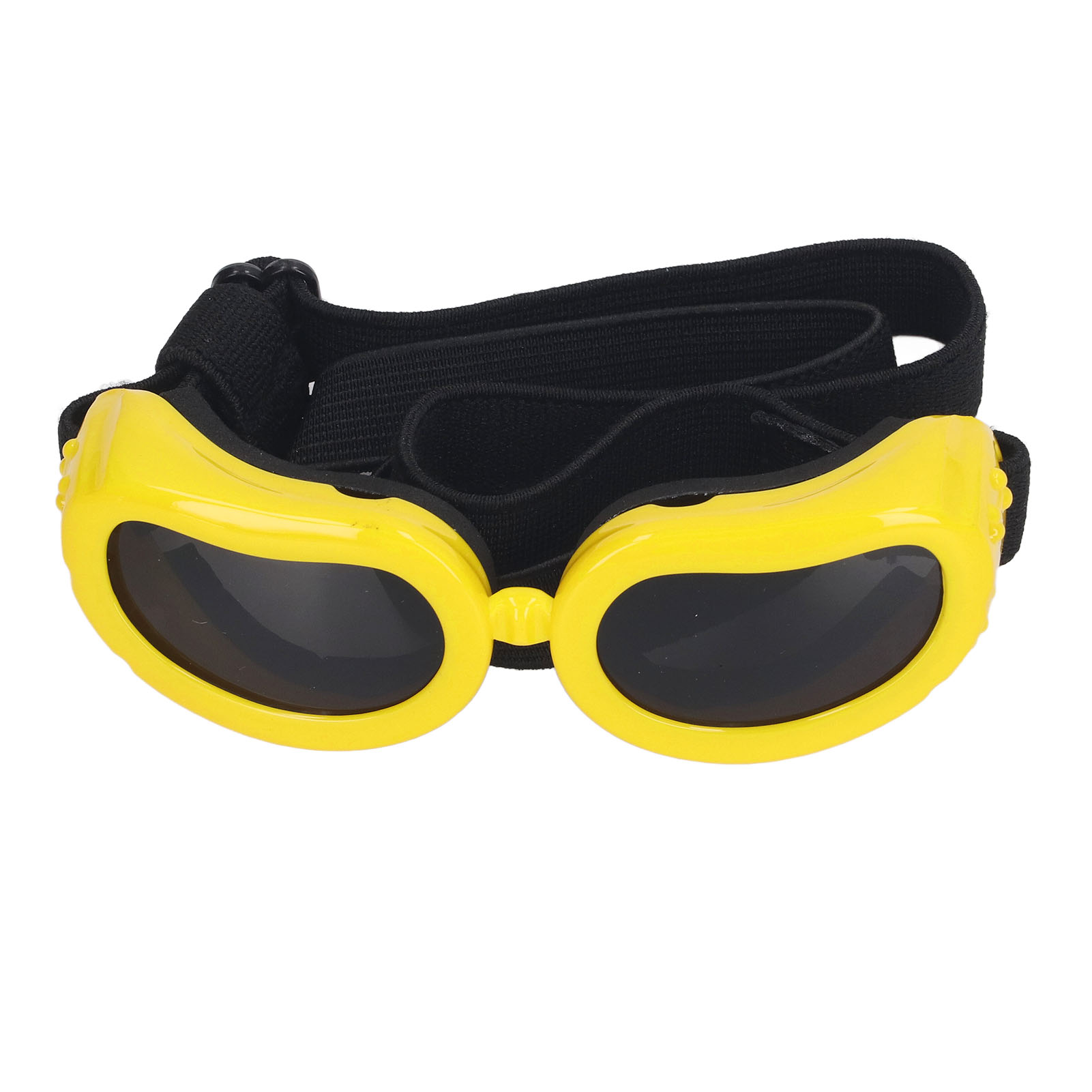 Hundebrille Mit Uv-schutz, Verstellbaren Schultergurten, Winddicht, Weicher Rahmen, Gelb
