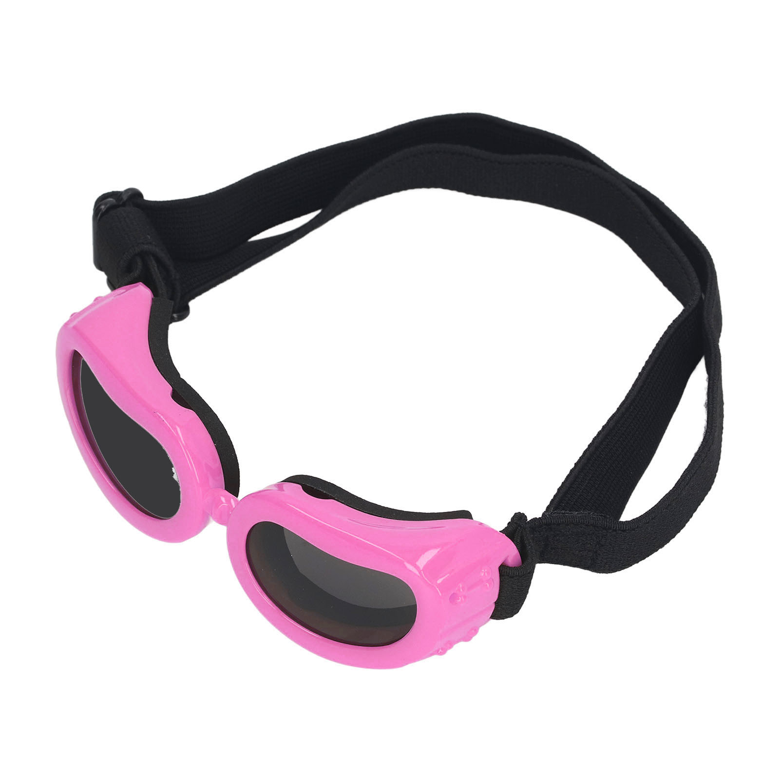 Hundebrille Mit Uv-schutz, Verstellbaren Schultergurten, Winddicht, Weicher Rahmen, Katzenbrille Für Haustiere, Rosa