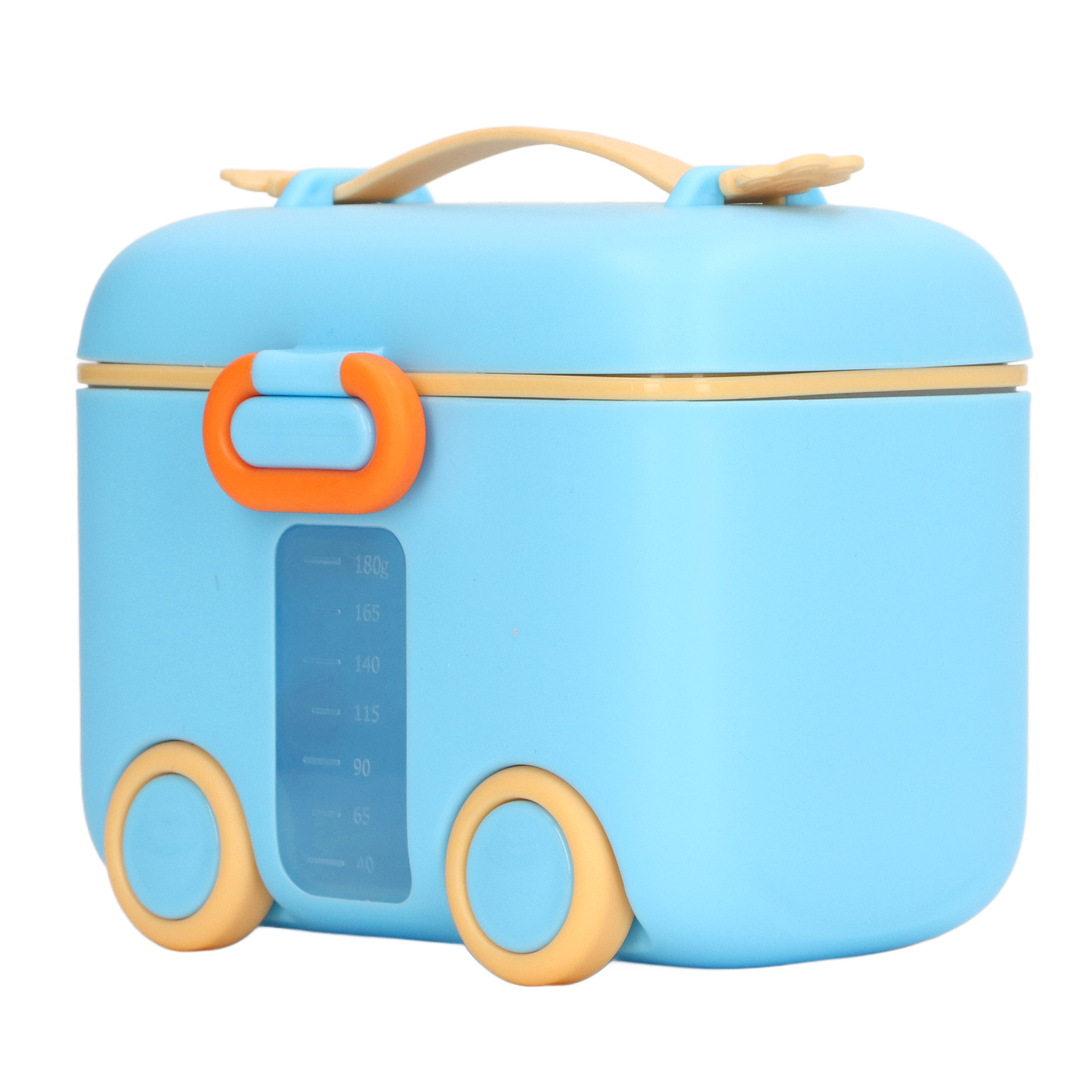Baby-reisemilchpulverbox, Sicher Verschließbar, Feuchtigkeitsbeständig, Tragbarer Milchpulverspender Mit Griff, Blau