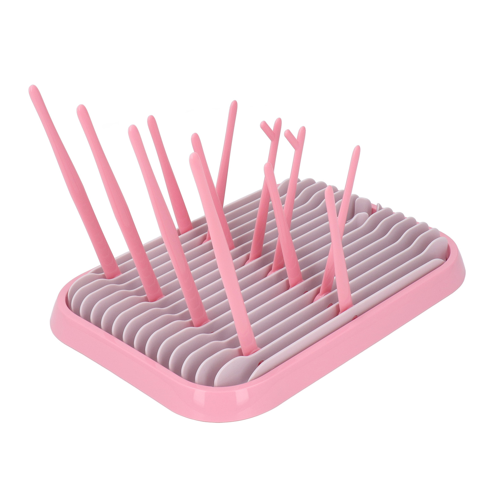 Multifunktionaler, Tragbarer, Abnehmbarer Und Faltbarer Flaschentrockner Für Den Haushalt, Rosa