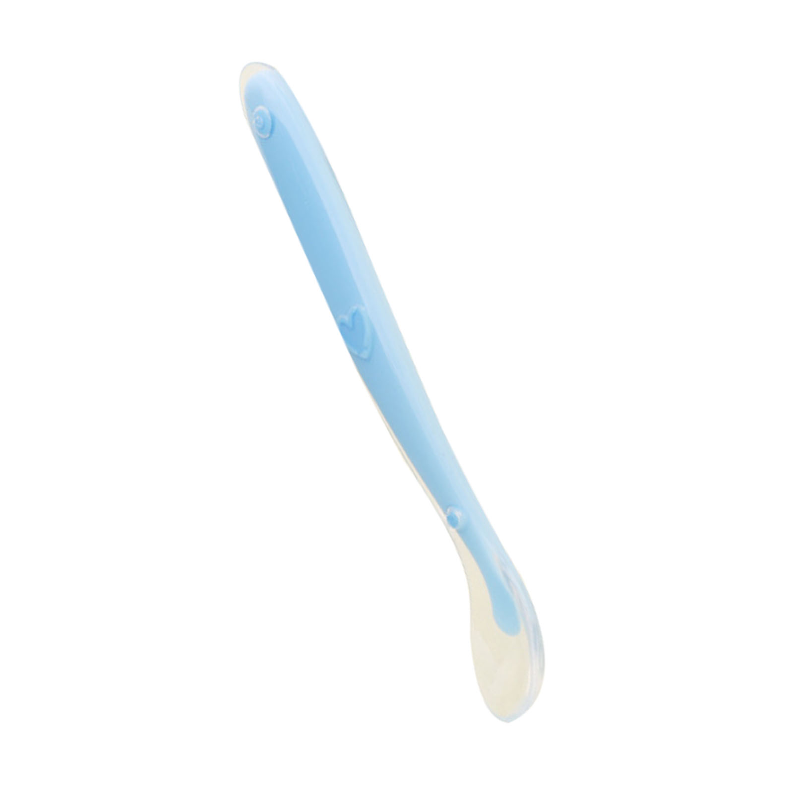 Baby-silikonlöffel, Ergonomisch, Zahnfleischfreundlich, Weich, Für Babys Ab 4 Monaten, Blau