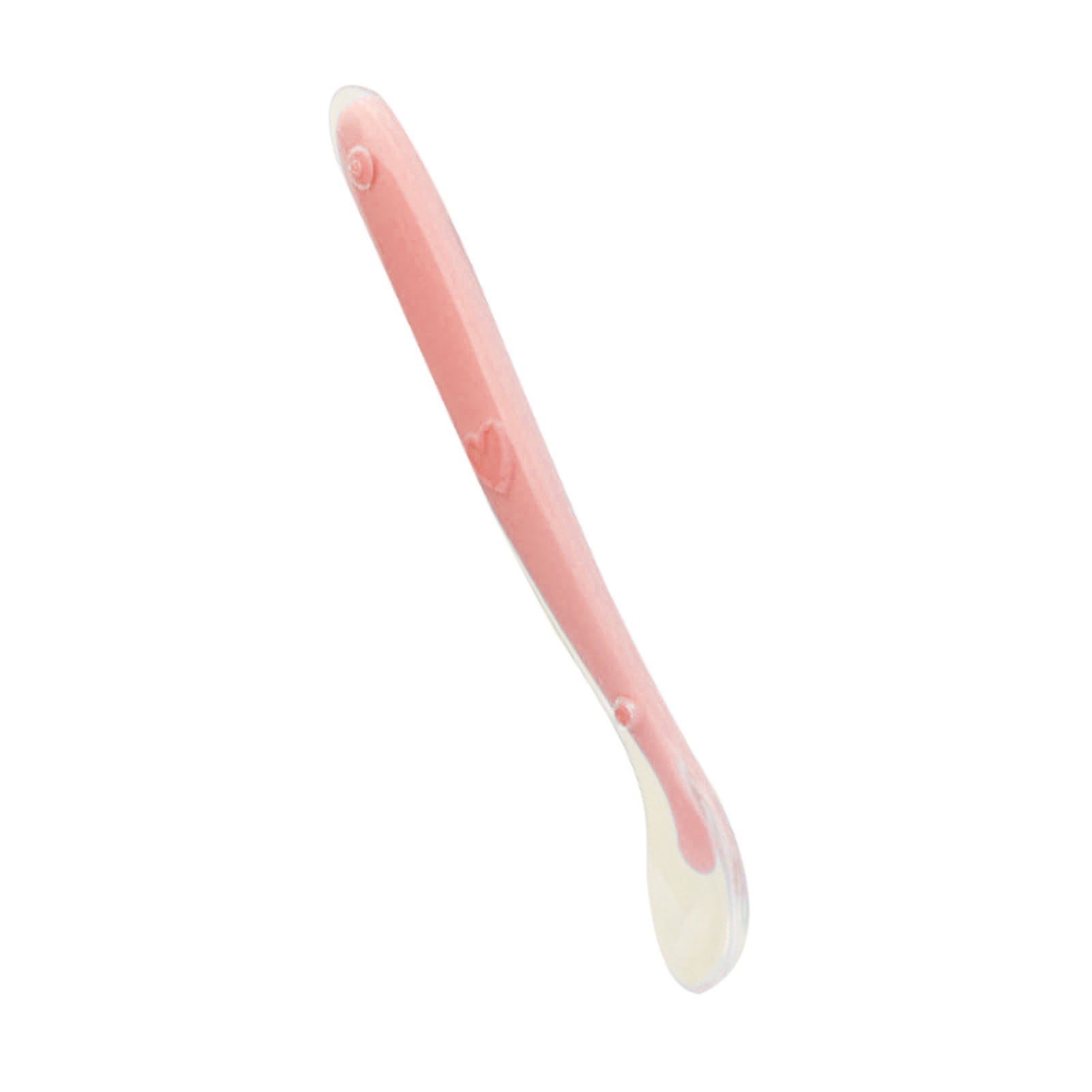 Baby-silikonlöffel, Ergonomisch, Zahnfleischfreundlich, Weich, Für Babys Ab 4 Monaten, Rosa