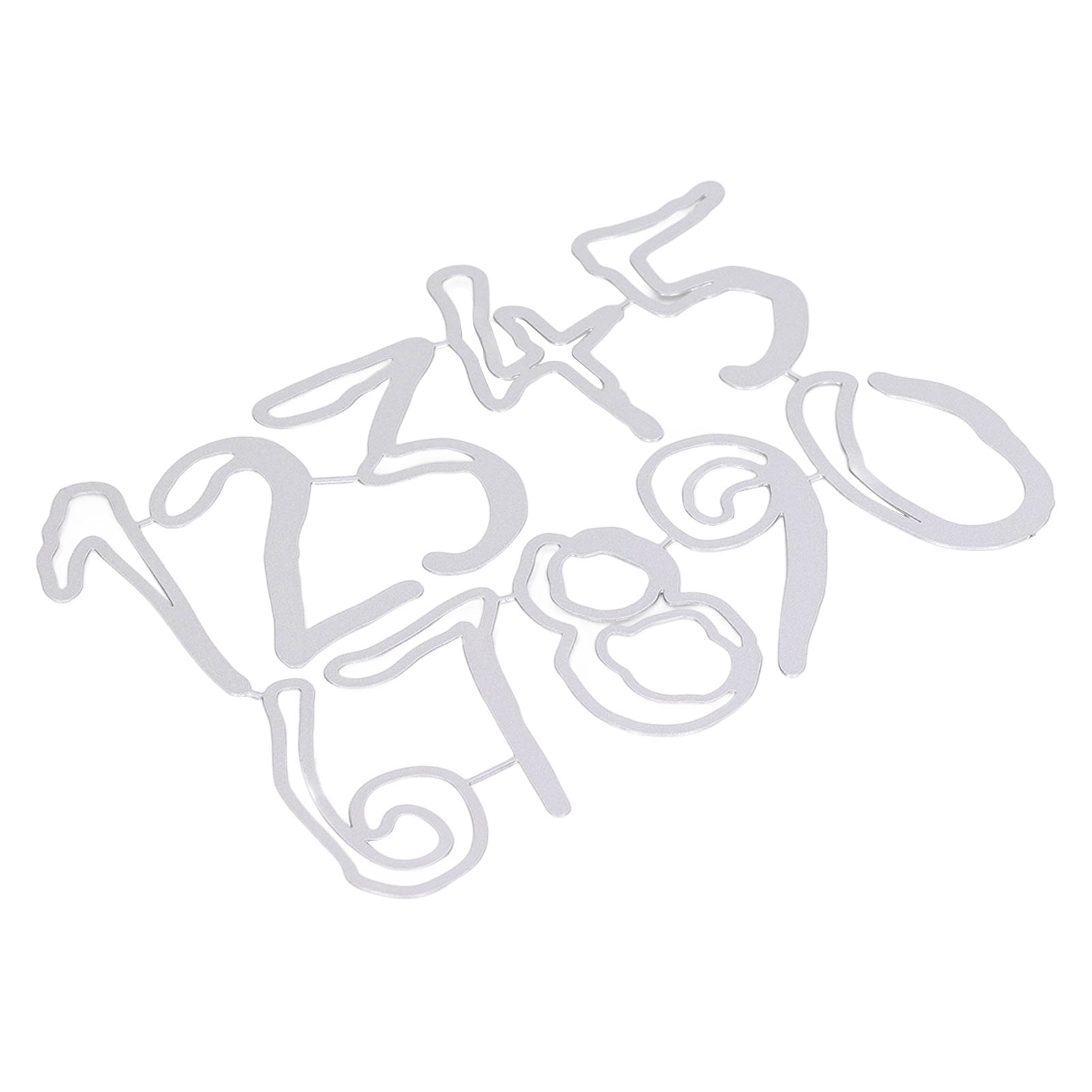Zahlen-stanzformen Zum Selbermachen: Zahlen 0–9, Metall-stanzformen, Schablonen, Prägevorlagen Für Scrapbooking-alben Und Bastelbedarf