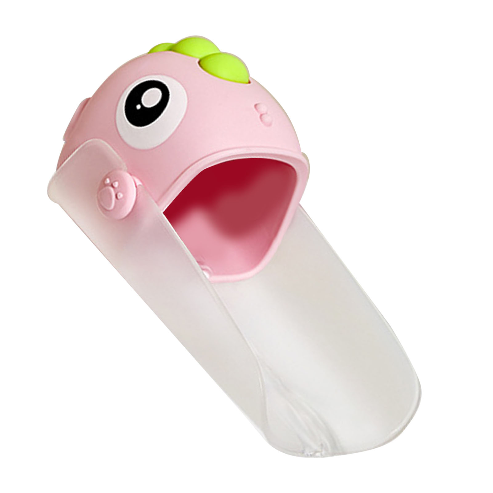 Wasserhahnverlängerung Für Kleinkinder – Sicher Und Lustig: Dinosaurier-form, Auslaufverlängerung Für Waschbecken Und Badewanne, 13,5 Cm, Rosa