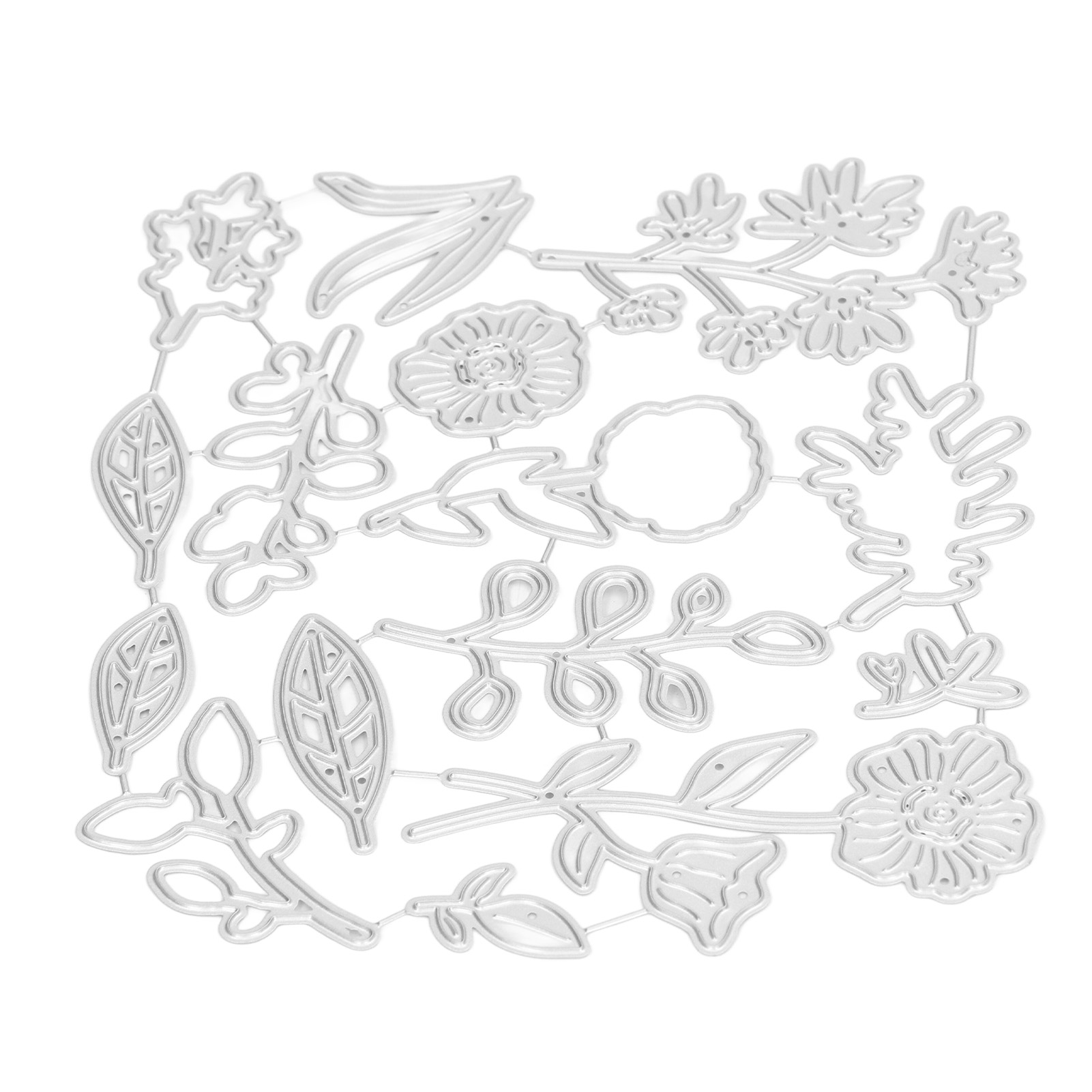 Metall-stanzform Diy-scrapbook-stanzform Blumen- Und Pflanzenmuster Prägeschablone Kartenbasteln Dekoration Für Ostern Und Weihnachten