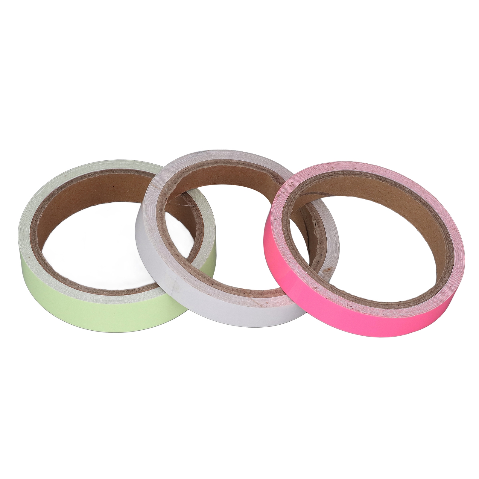 3 Stück 5 M Leuchtband, Fluoreszierend, Reflektierend, Grün, Blau, Pink, Bühnenwarnband Für Nachtfahrten, 2 Cm
