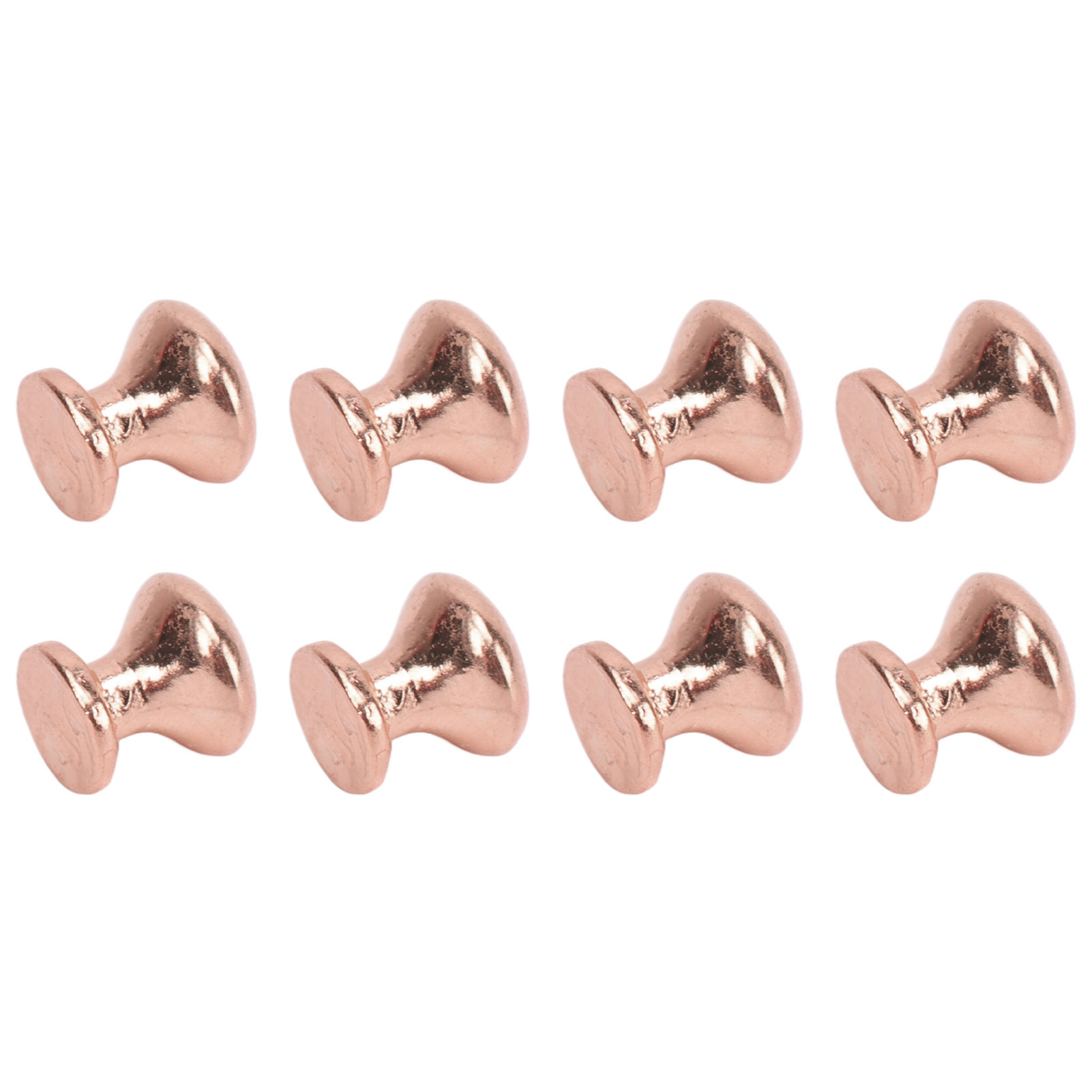 8 Stück Miniatur-türgriffe Mit Rundem Kopf Im Maßstab 1:12, Schlichtes Design, Aus Metall, Für Puppenhäuser, Lila-bronze