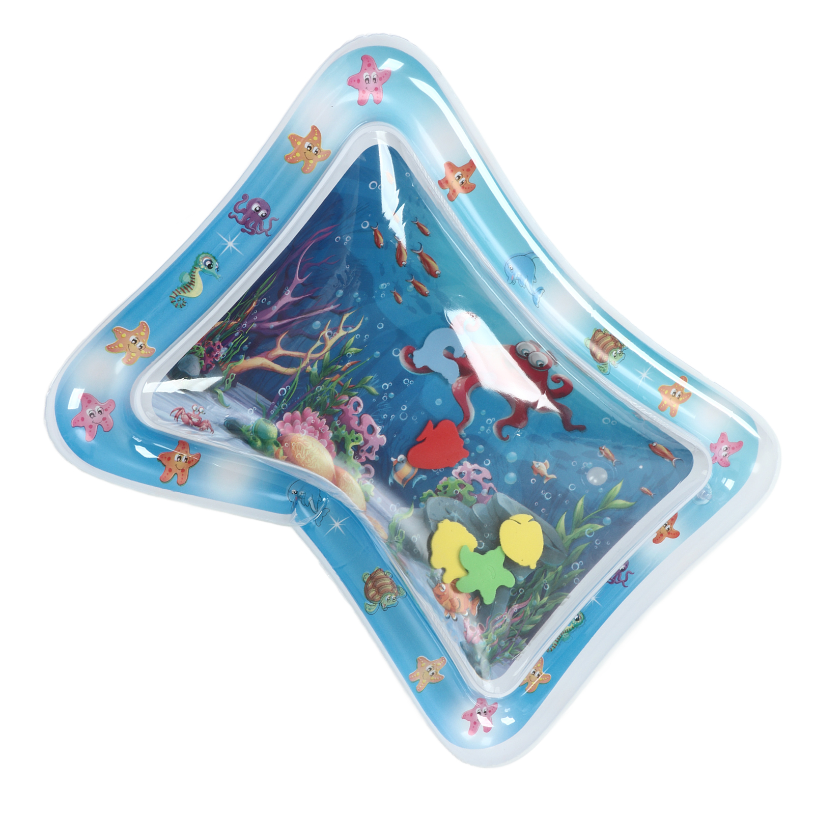 Aufblasbare, Auslaufsichere Pvc-wassermatte Für Babys Und Kleinkinder, Tragbar, Im Oktopus-stil