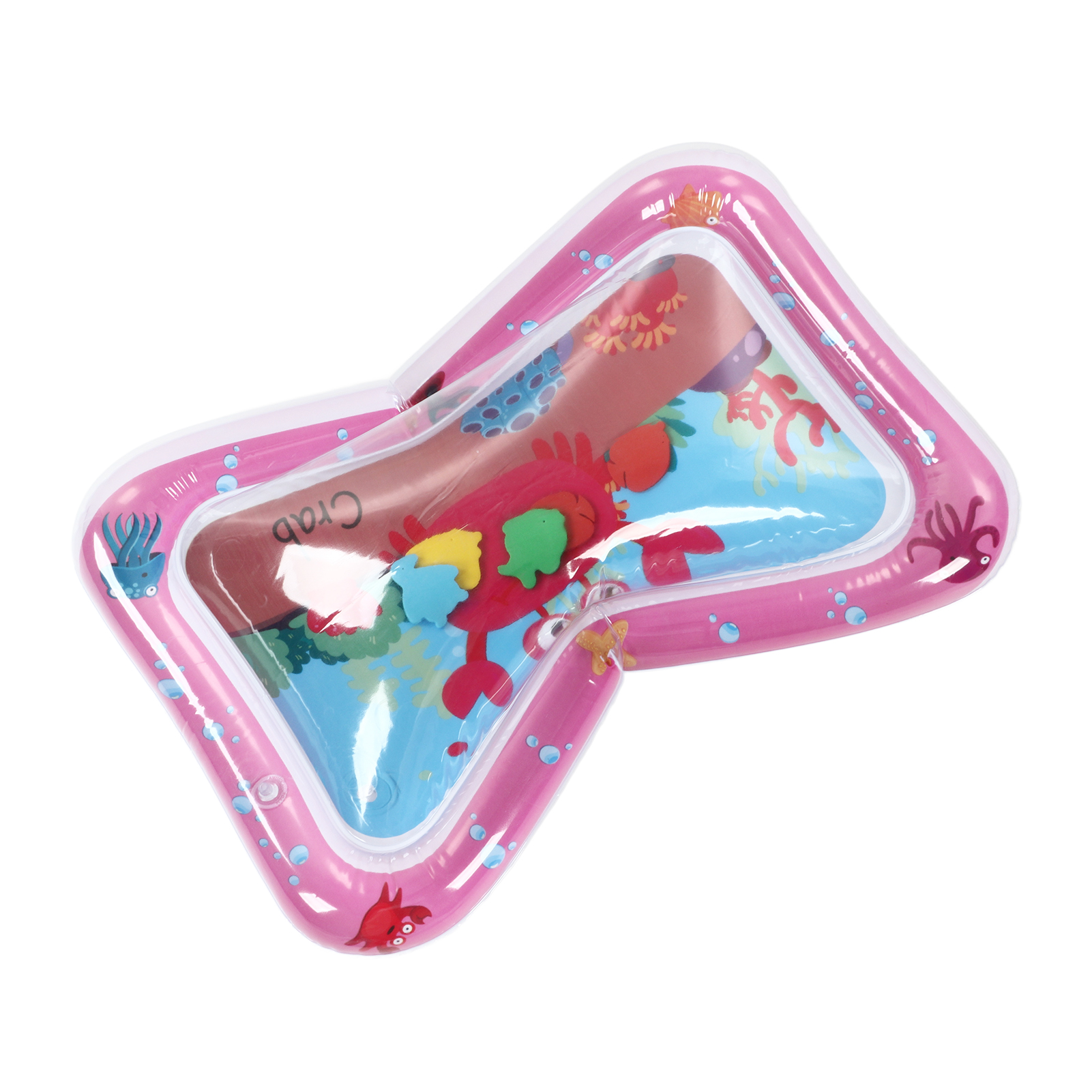 Aufblasbare, Auslaufsichere Pvc-wassermatte Für Babys Und Kleinkinder, Ideal Für Die Bauchlage, Tragbar, Im Krabben-design