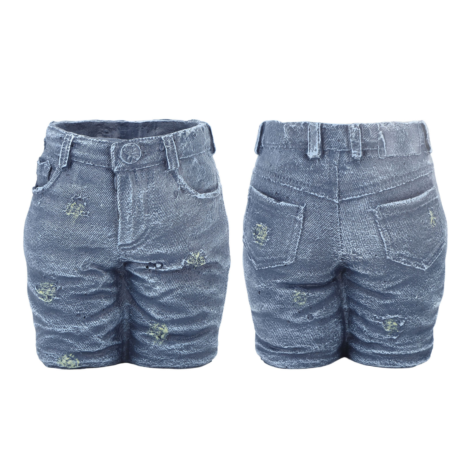 Kreative Blumentopf-dekoration Aus Denim, Blumentopf-ornament-hosenkleidung Für Gartenbastelarbeiten