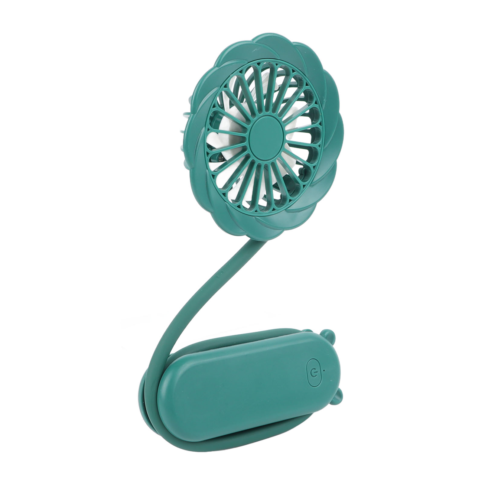 Tragbarer Ventilator Mit 3 Windstufen, Usb-ladefunktion, Faltbarem, Flexiblem Schlauch, Tragbarer Mini-nackenventilator, Tragbarer, Kabelloser Nackenventilator (zum Einklappen).