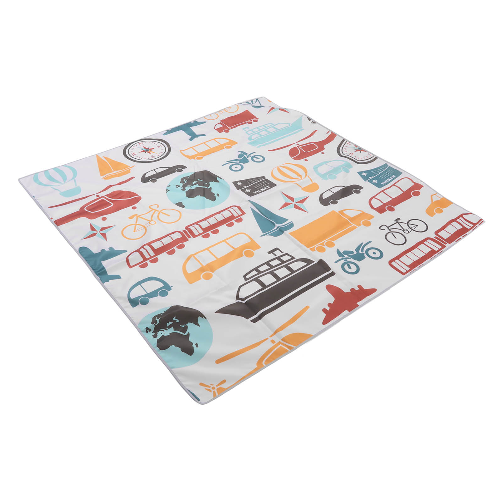 Baby-spielmatte 130 X 130 Cm, Rutschfest, Wasserdicht, Aus Nylon, Vielseitig Einsetzbar Für Zuhause, Camping Und Outdoor