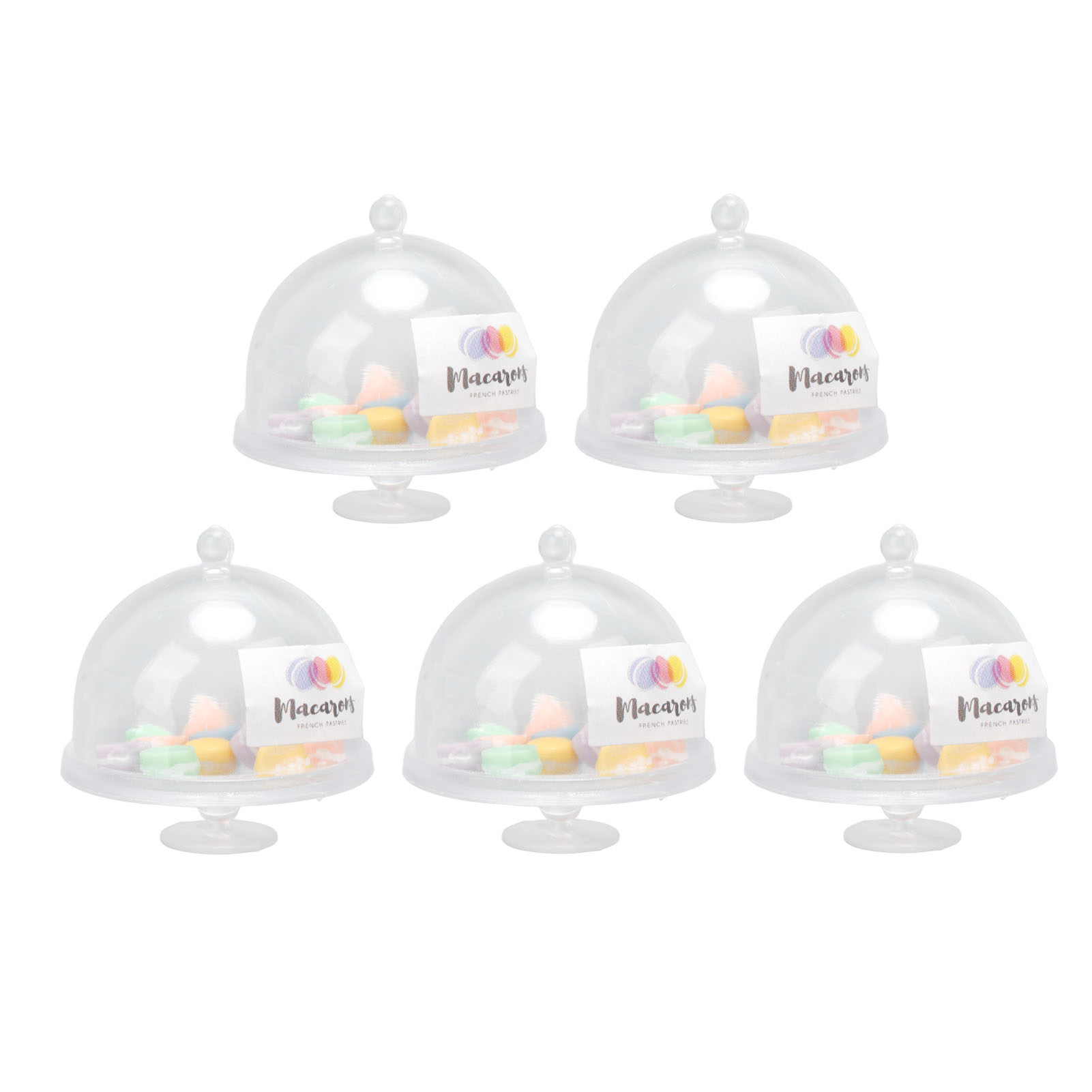 5 Sets Puppenhaus-macaron-kuchen, Niedliche, Exquisite Miniatur-kuchen, Dessertmodelle, Puppenhausdekoration