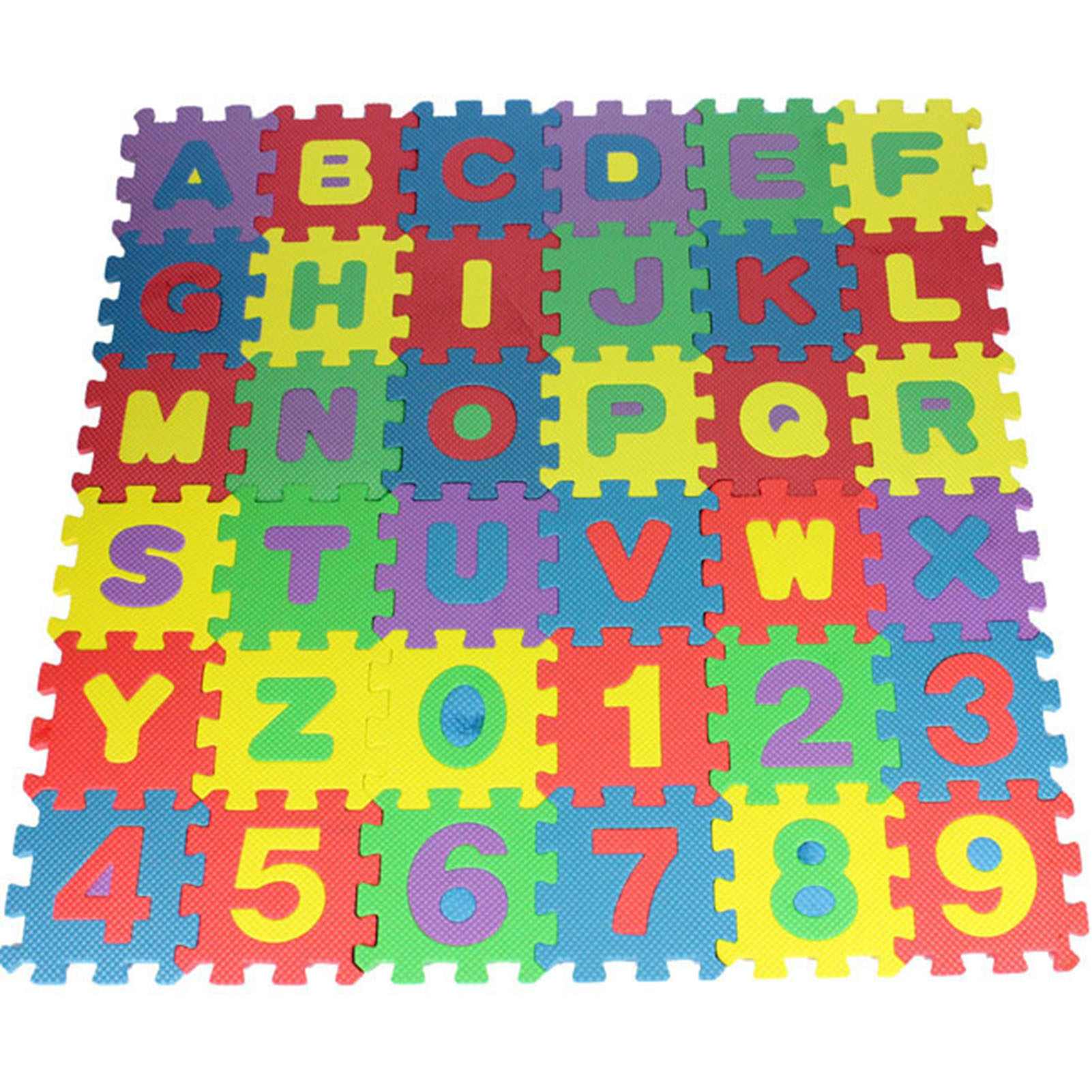 36-teiliges Alphabet-schaumstoffpuzzle Für Kinder, Mehrfarbig, Pädagogisch Wertvoll, Weich Und Sicher, Ineinandergreifende Schaumstoffmatte