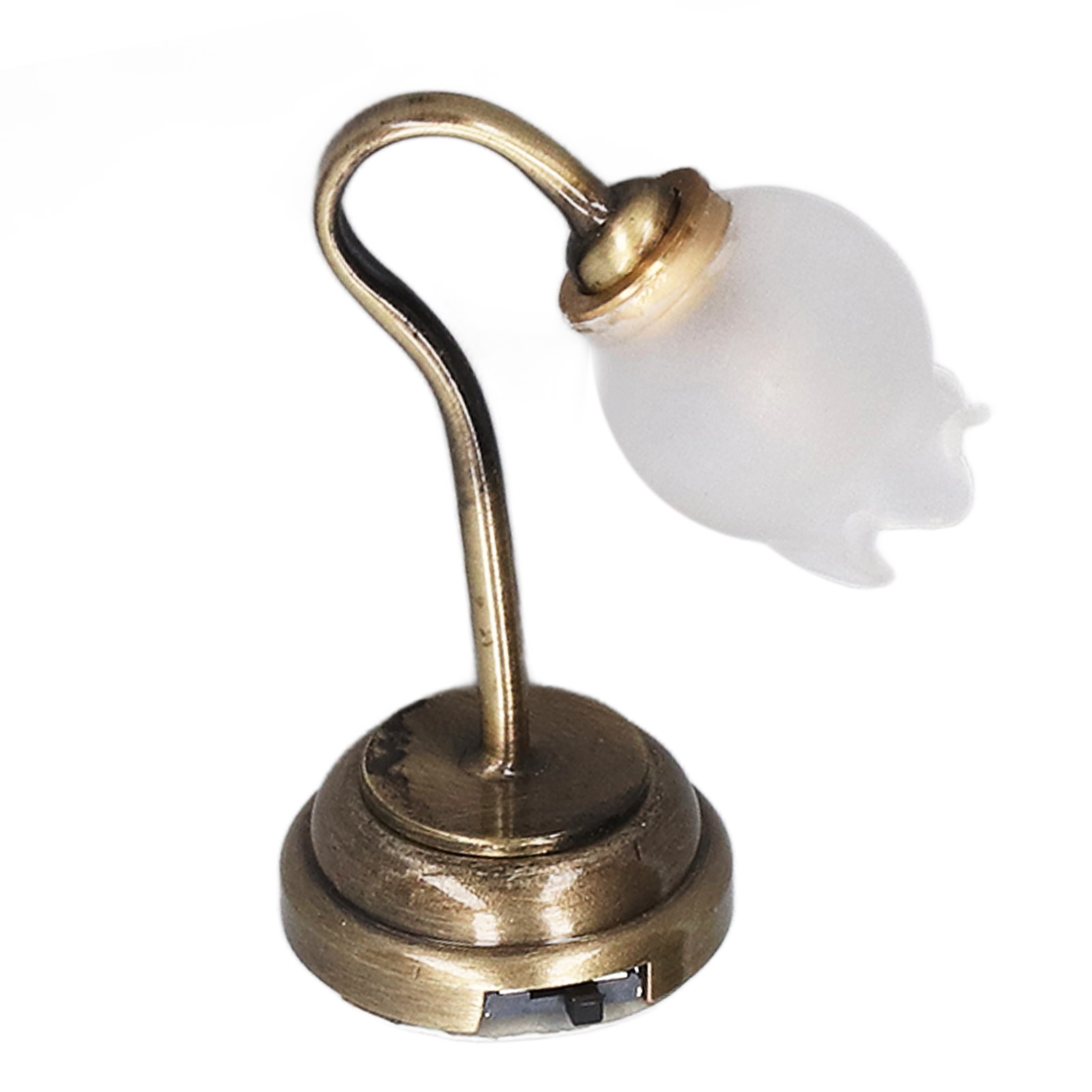 Miniatur-tischlampe Im Maßstab 1:12, Blumenförmig, Mit Sanftem Licht, Simuliert Die Beleuchtung Von Puppenhäusern.