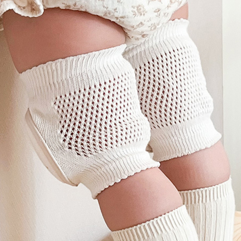 Baby-knieschoner Aus Reiner Baumwolle Mit Niedlichem Muster, Atmungsaktiv, Zum Krabbeln Geeignet, Für Babys Von 1–8 Jahren, Smiley-gesicht, Einheitsgröße.