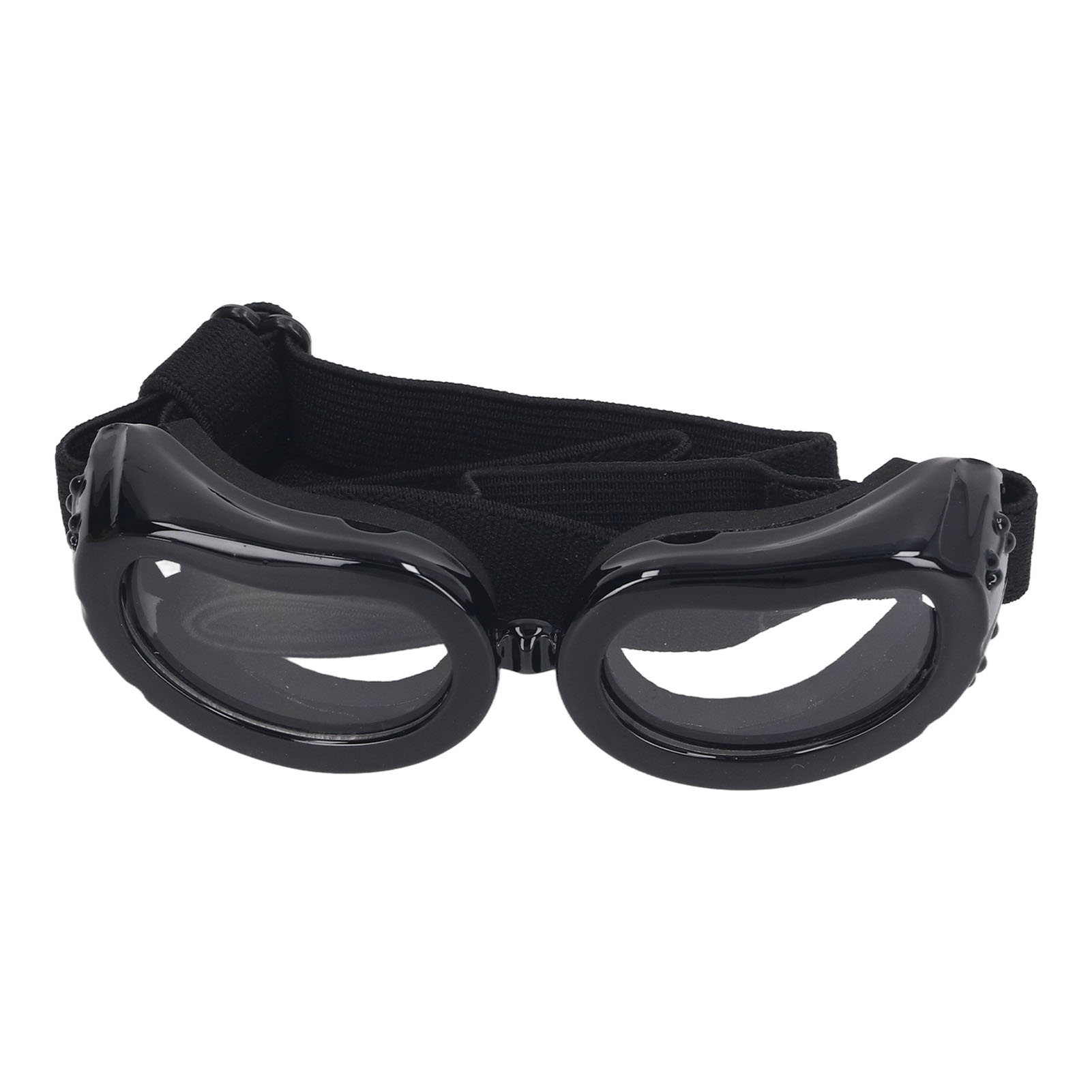 Hundebrille Mit Uv-schutz, Verstellbaren Schultergurten, Winddicht, Weicher Rahmen, Transparent