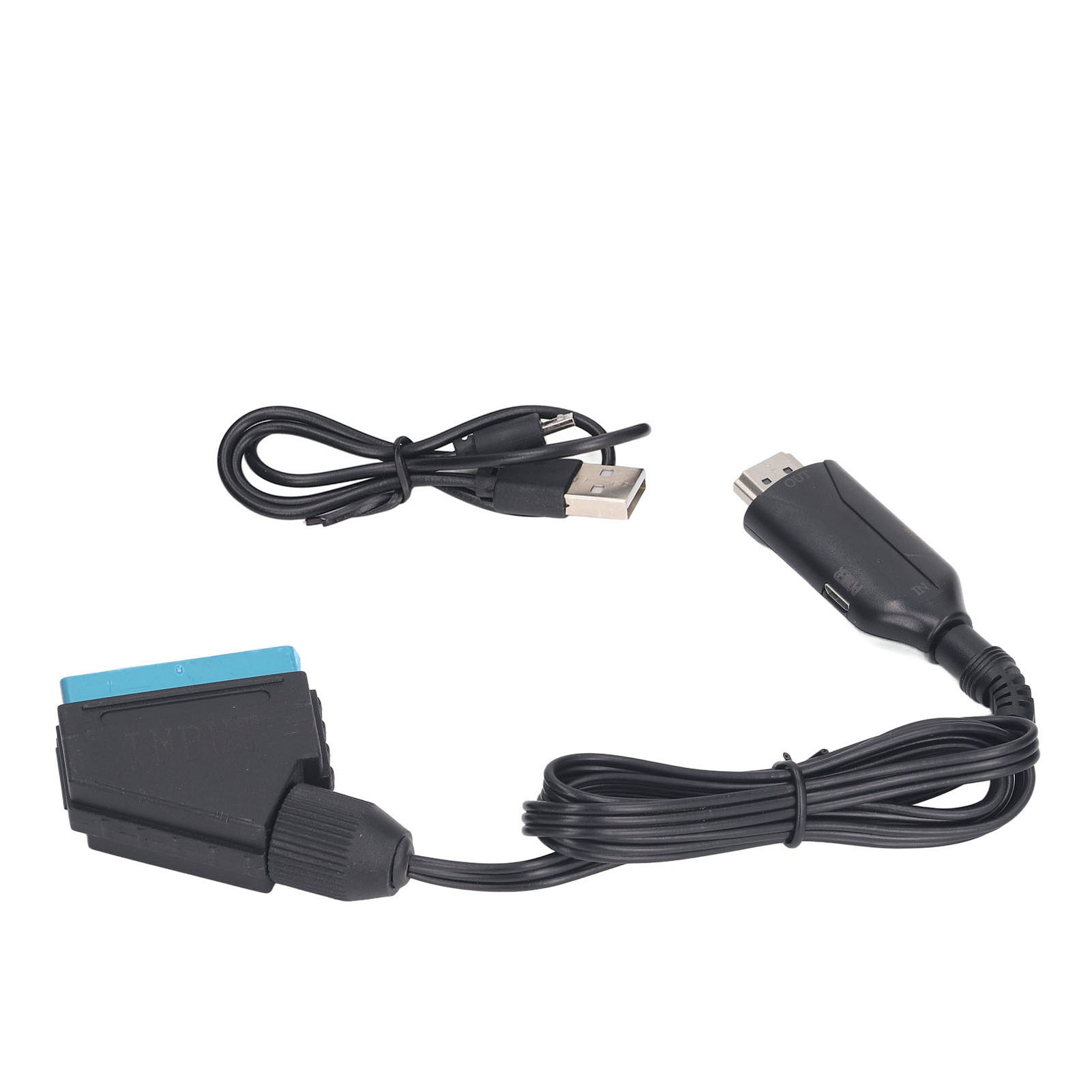 Scart-zu-hd-multimedia-interface-konverter 720p/1080p Scart-hd-multimedia-interface-konverter Für Videorecorder, Vhs- Und Dvd-player, Schwarz